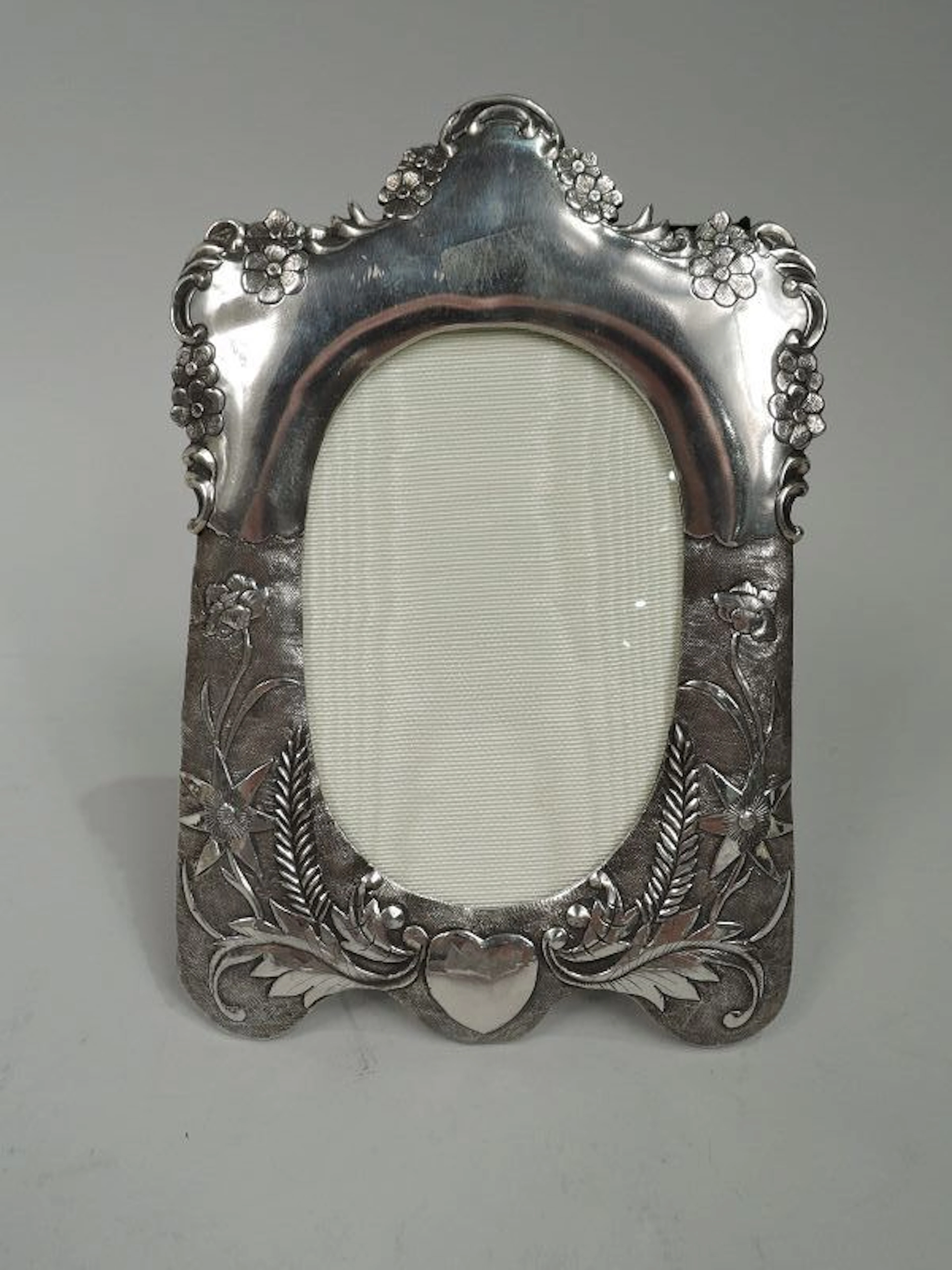 Antique Chinese Export Silver Picture Frame