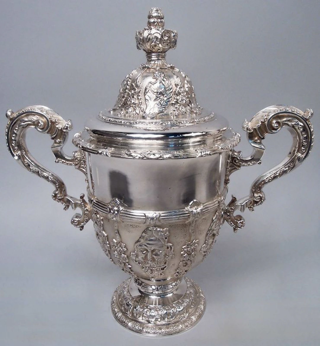 Finest Quality English Georgian Covered Urn After Lamerie 1936