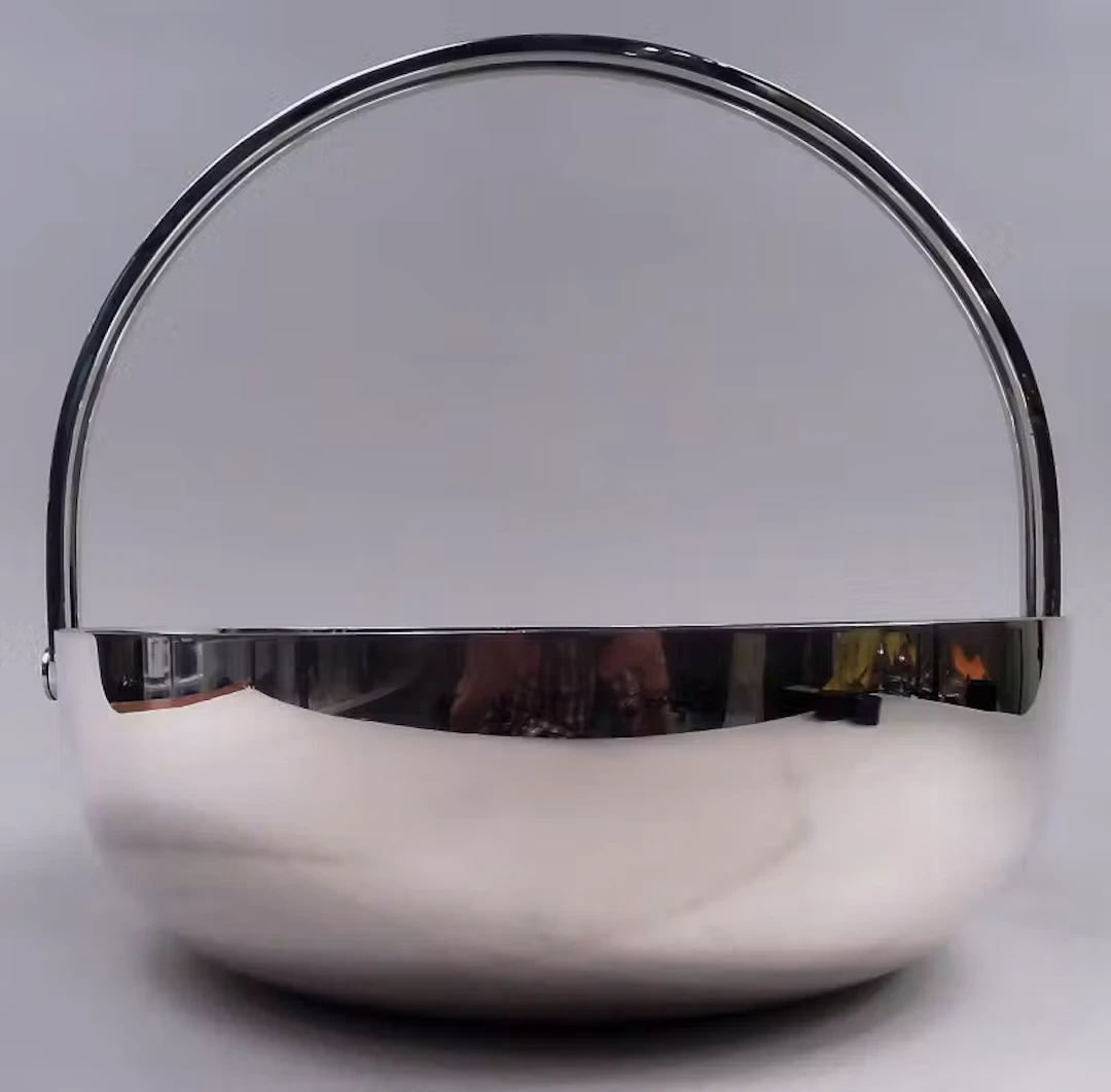 Tiffany 1980s Big & Bold Sterling Silver Basket