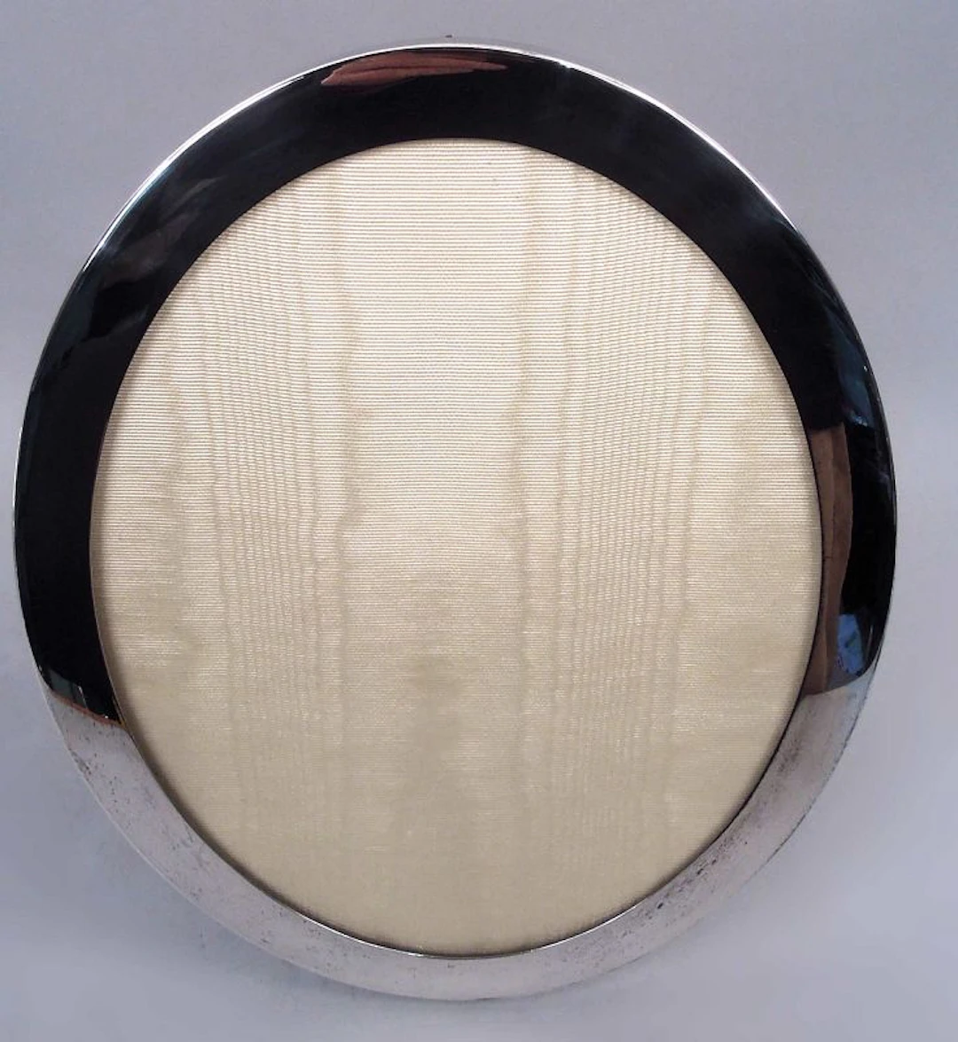 Tiffany Midcentury Modern Sterling Silver Oval Picture Frame