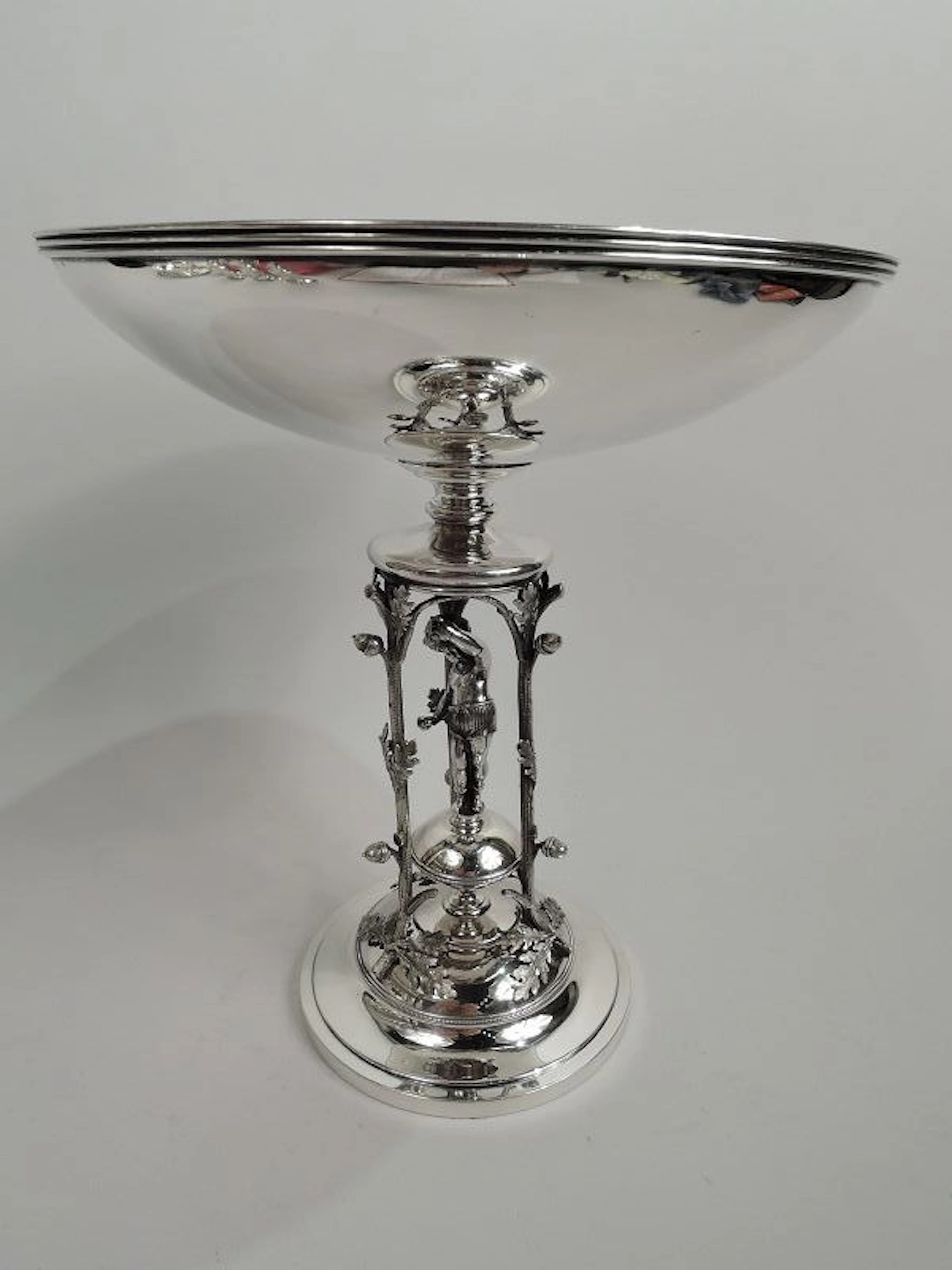 New York Classical Centerpiece Compote by John Wendt for Ball, Black