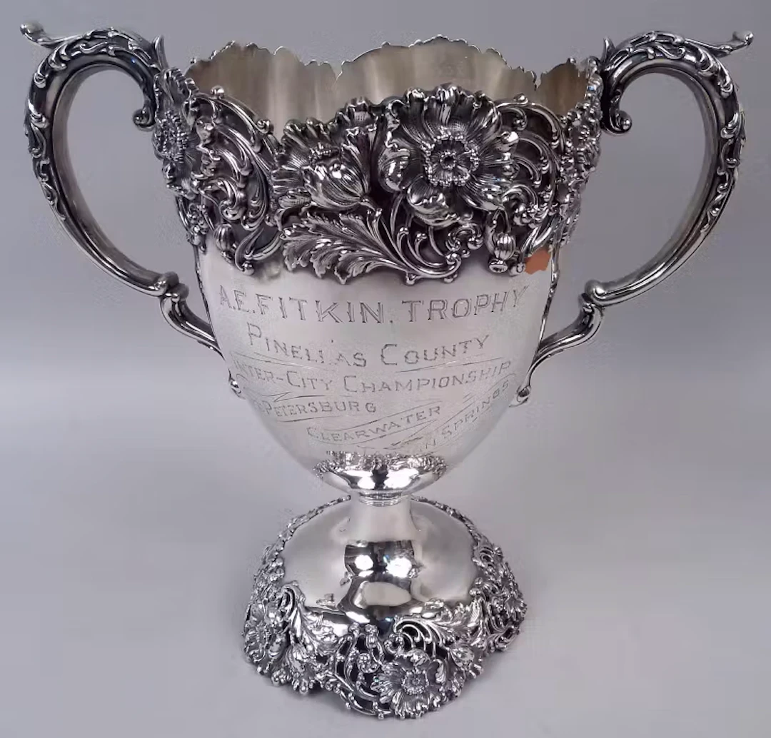 Victorian Trophy Awarded as 1925 Florida Minor League Baseball Prize