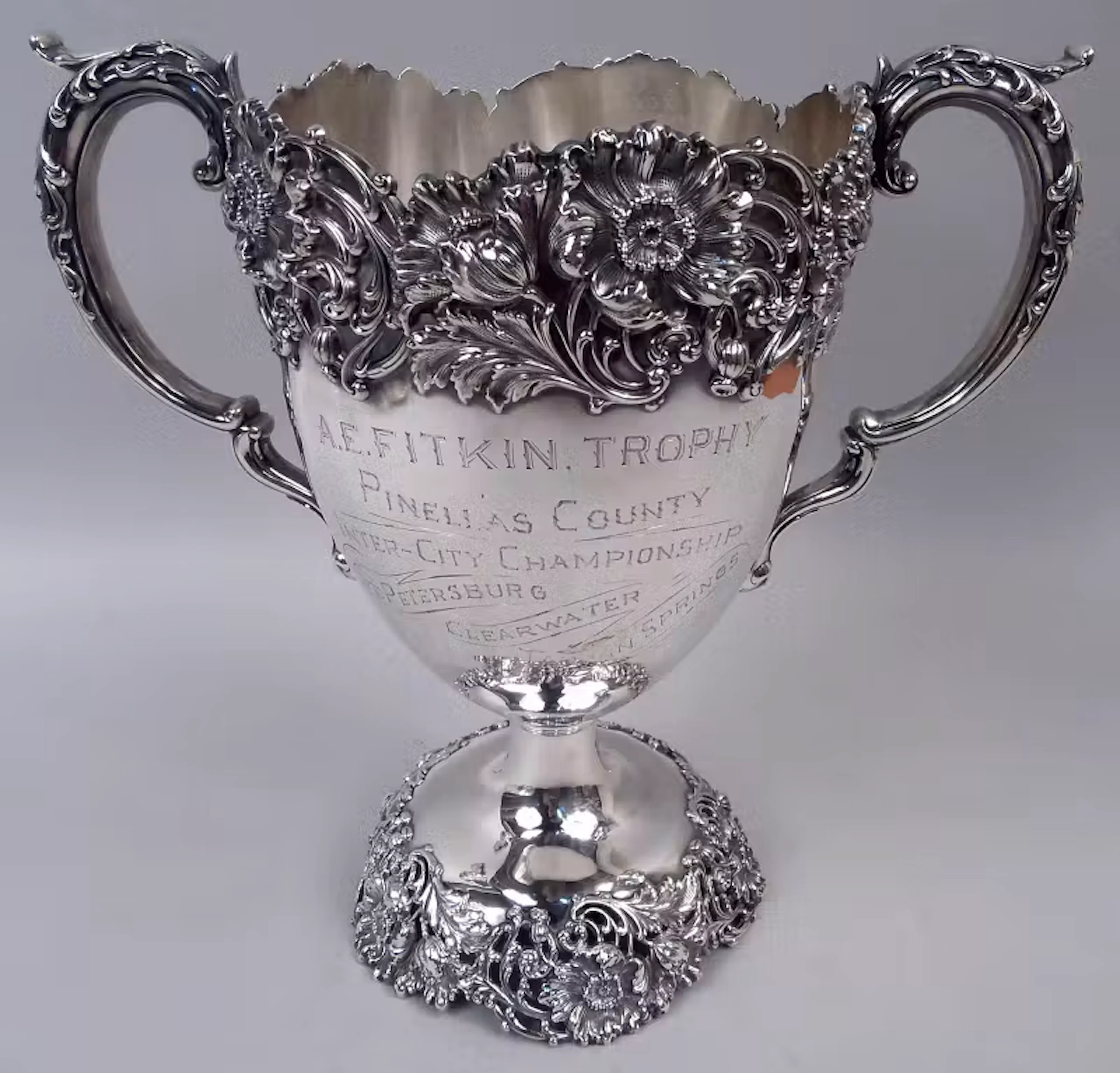 Victorian Trophy Awarded as 1925 Florida Minor League Baseball Prize