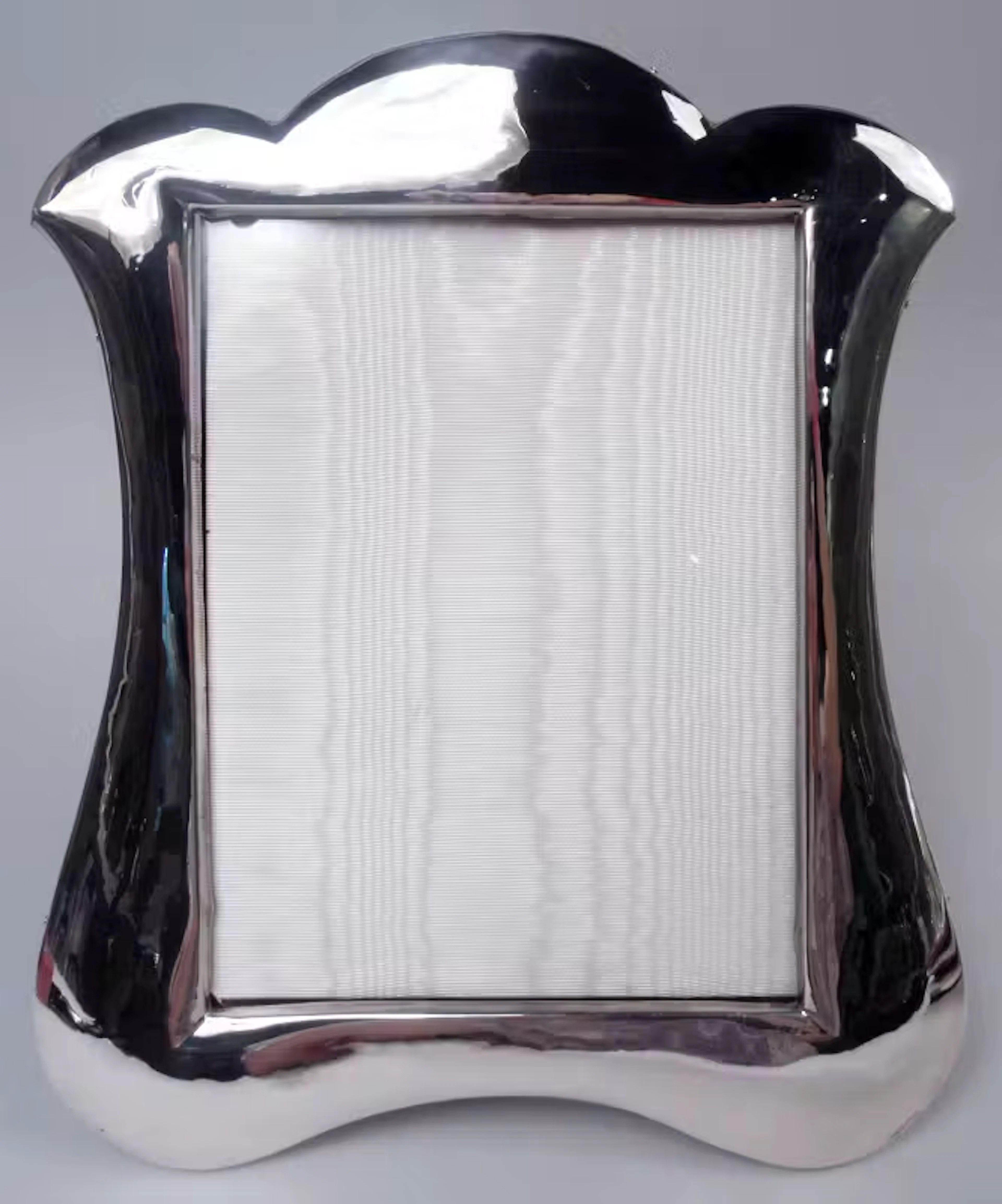 Antique English Edwardian Classical Sterling Silver Picture Frame