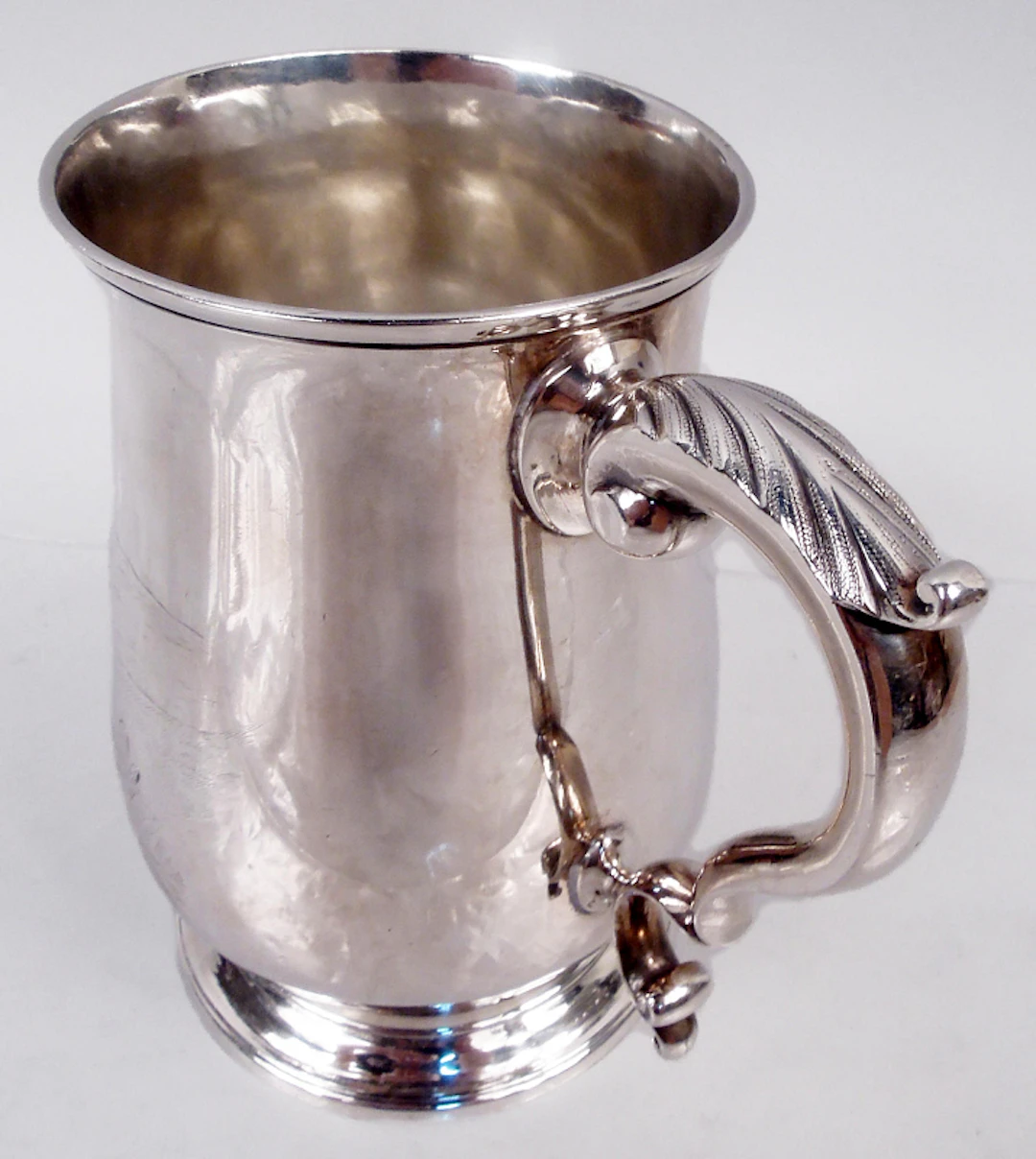 English Georgian Sterling Silver Cann with Tally-Ho Fox Hunt 1780