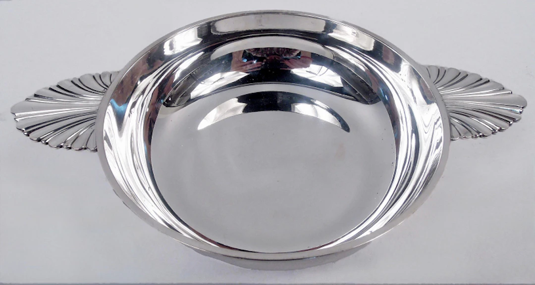 Jezler Traditional Swiss Neoclassical Silver Porringer