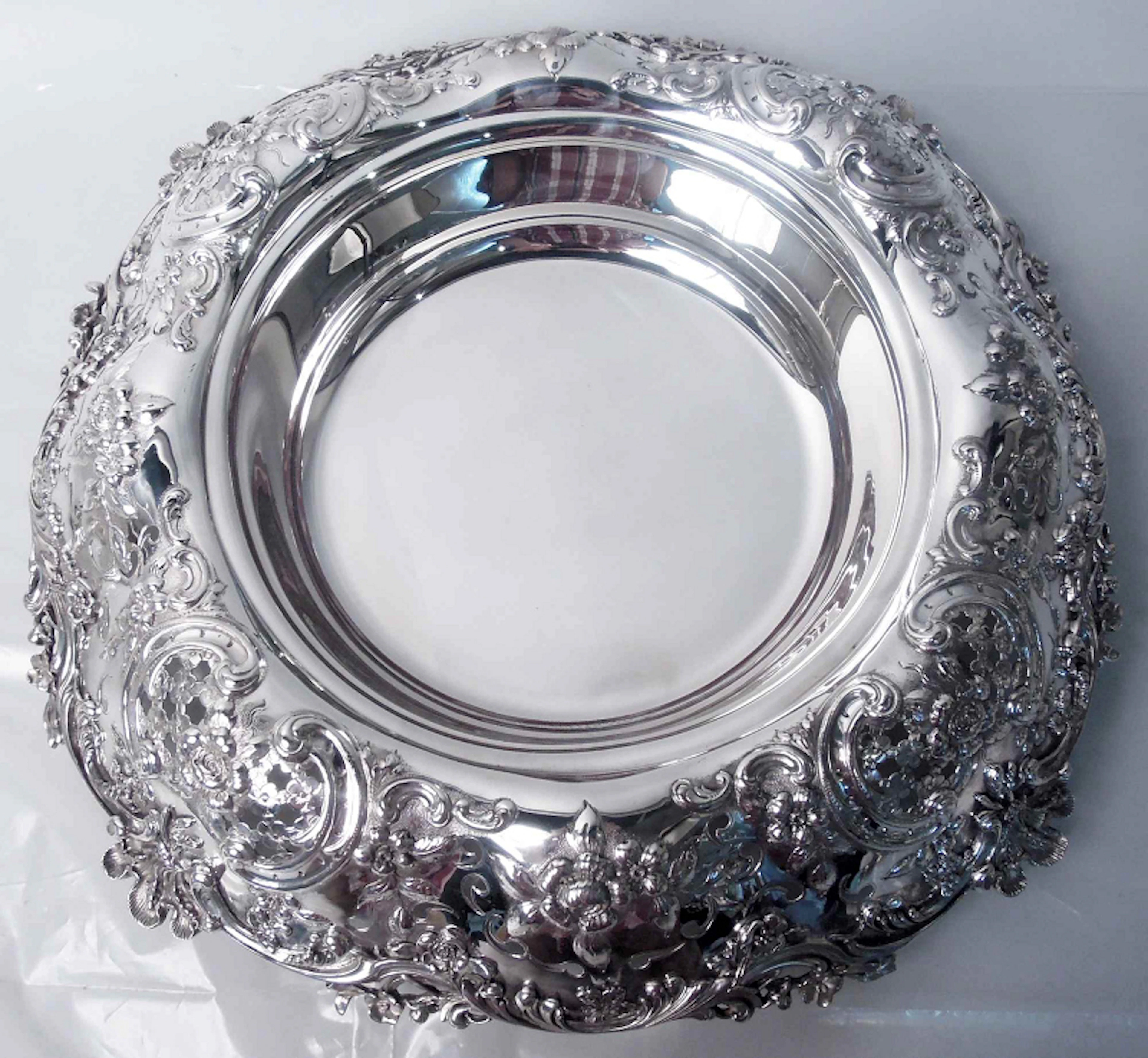 Tiffany Gilded Age Sumptuous Sterling Silver Centerpiece Bowl