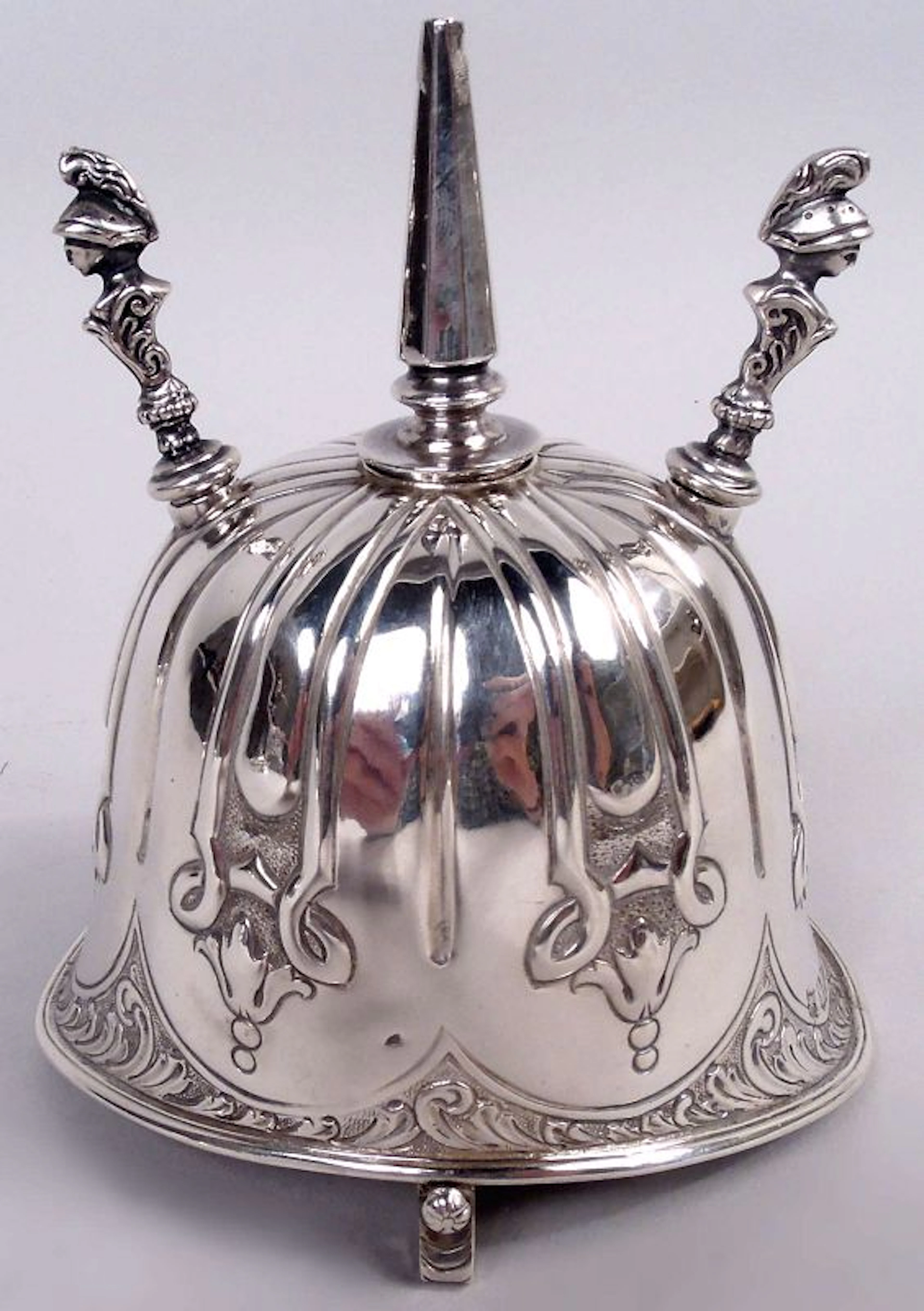 Antique English Victorian Ode-to-Empire Pith Helmet Cigar Lighter 1900