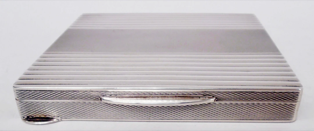 Antique Austrian Art Deco Silver Cigarette Case