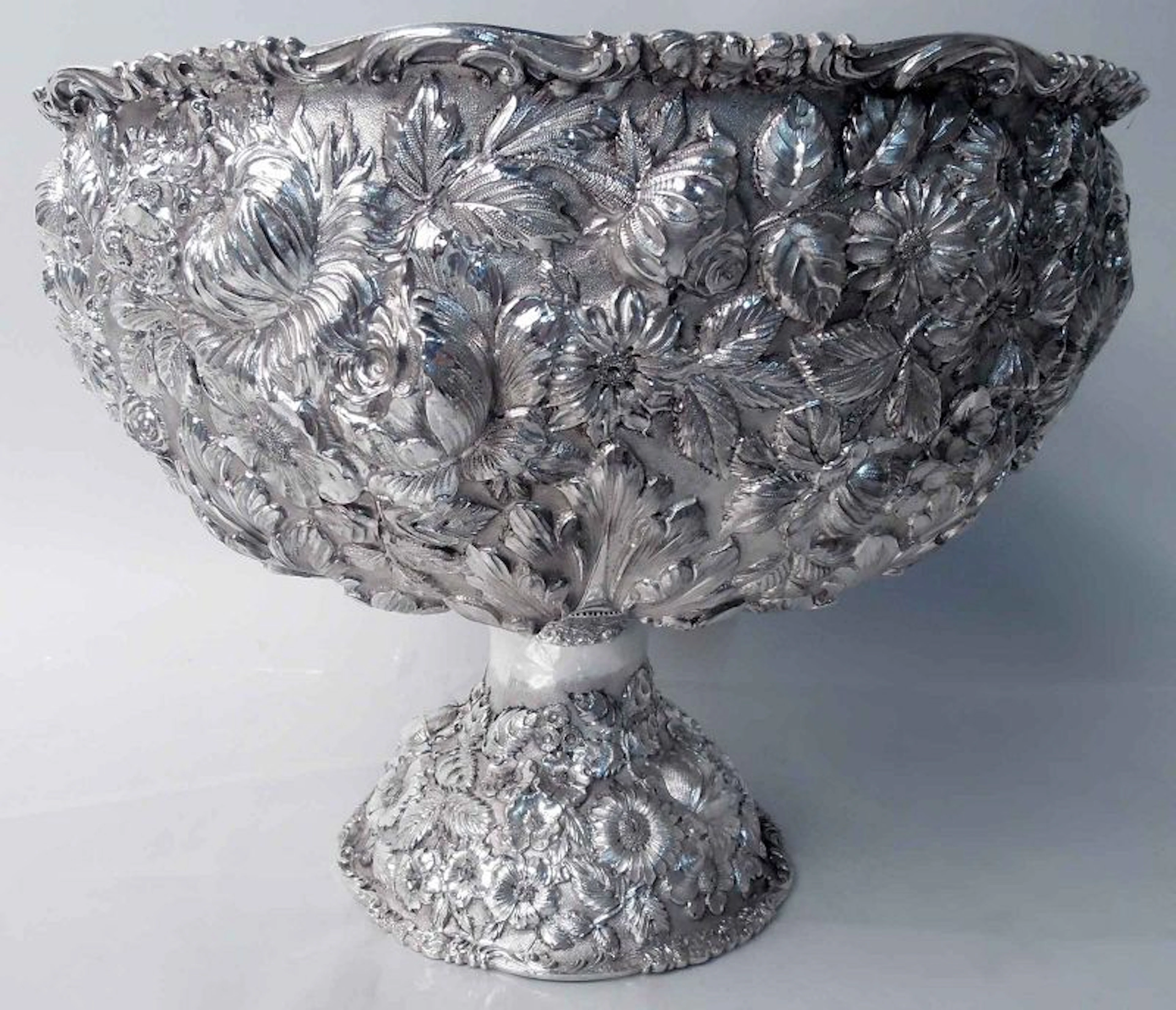 Schofield Baltimore Repousse Sterling Silver Centerpiece Punch Bowl