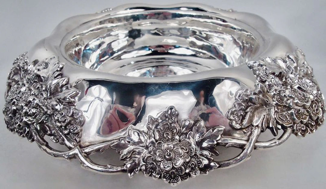 Antique Tiffany Art Nouveau Sterling Silver Bowl