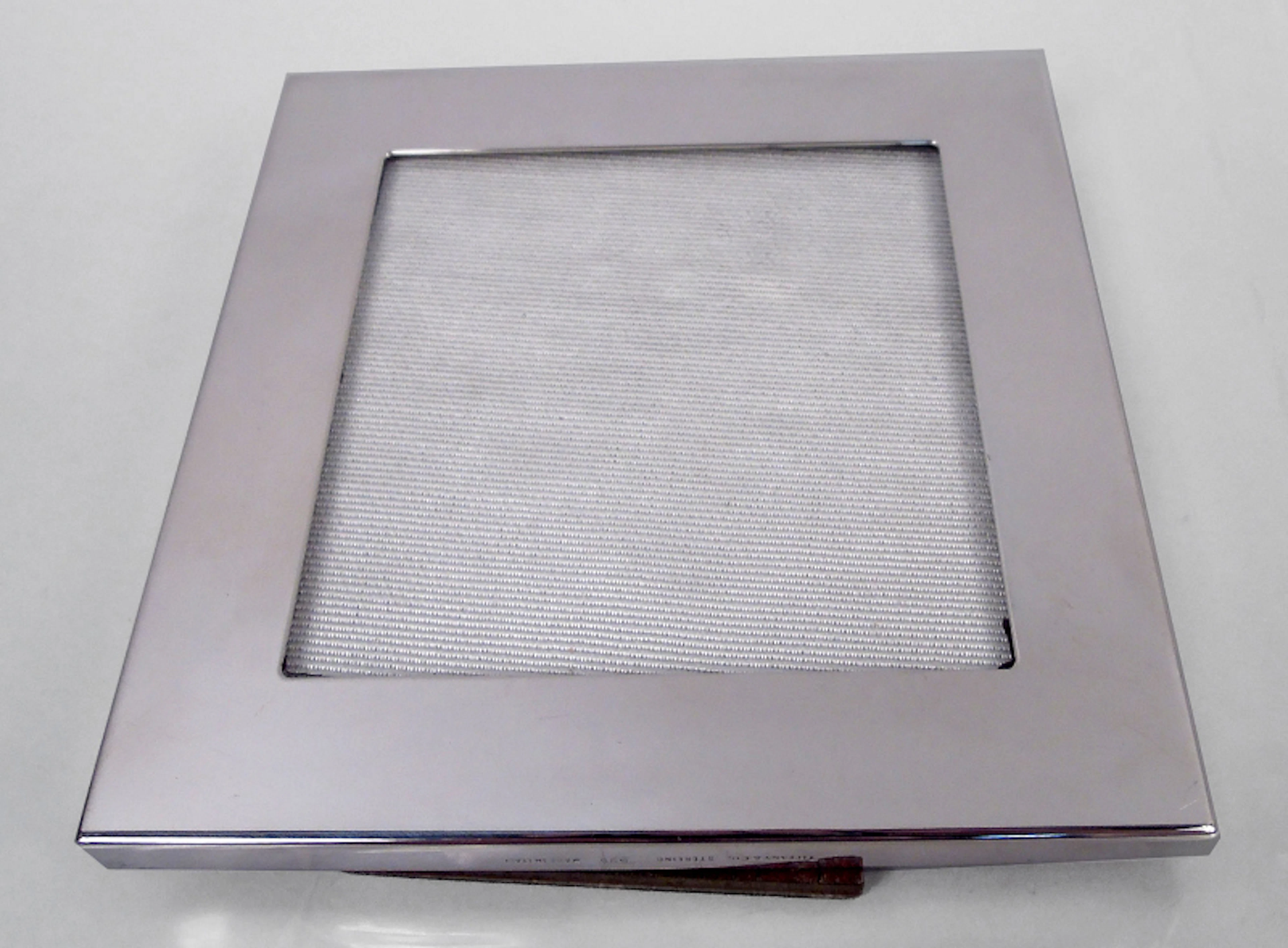 Tiffany Modern Sterling Silver 4-Inch Square Picture Frame