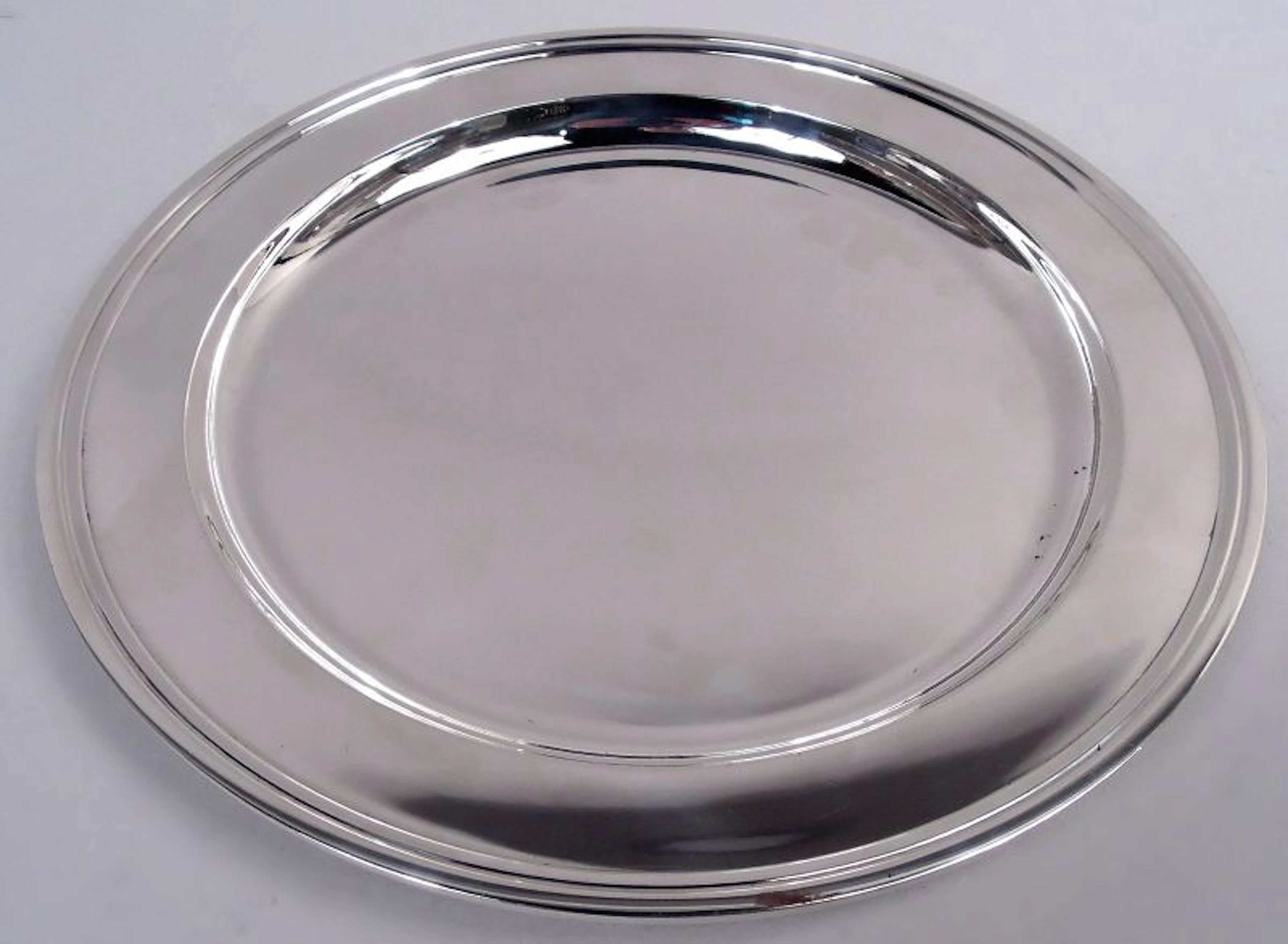 Tiffany American Modern Sterling Silver Deep 10-Inch Tray