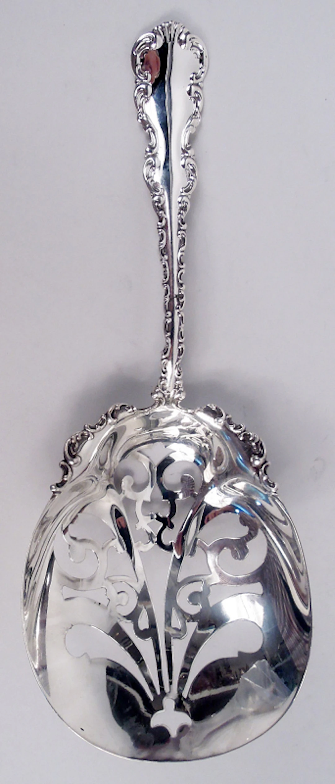 Antique Whiting Sterling Silver Chip Server in Louis XV Pattern
