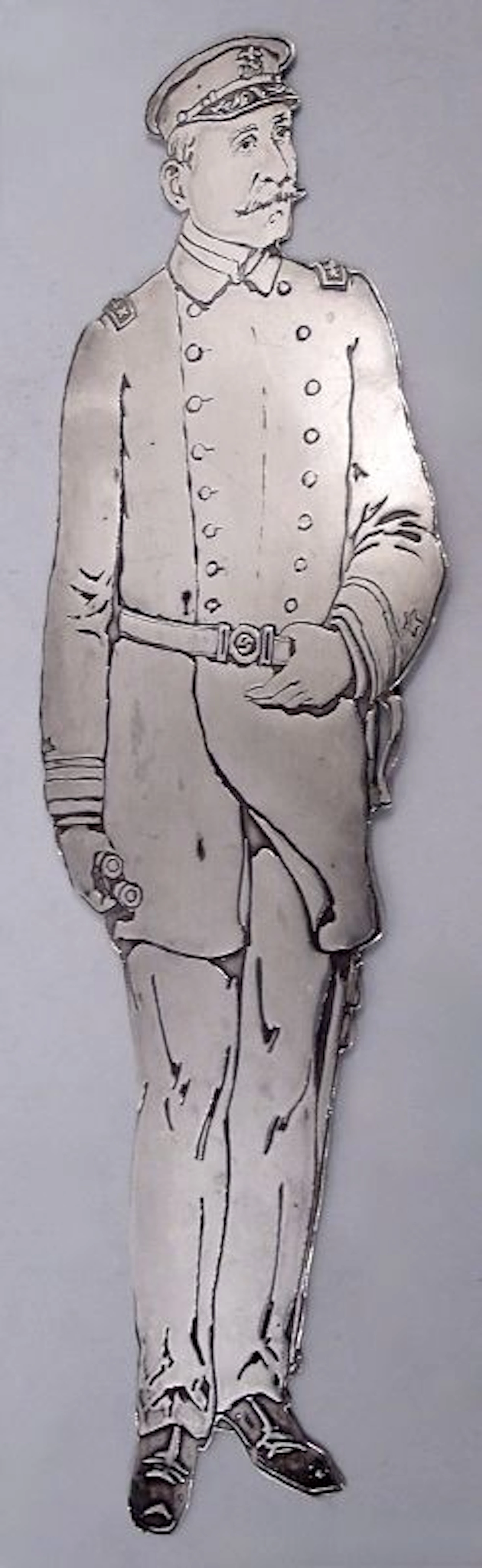Whiting Admiral Dewey Spanish-American War Hero Figural Bookmark