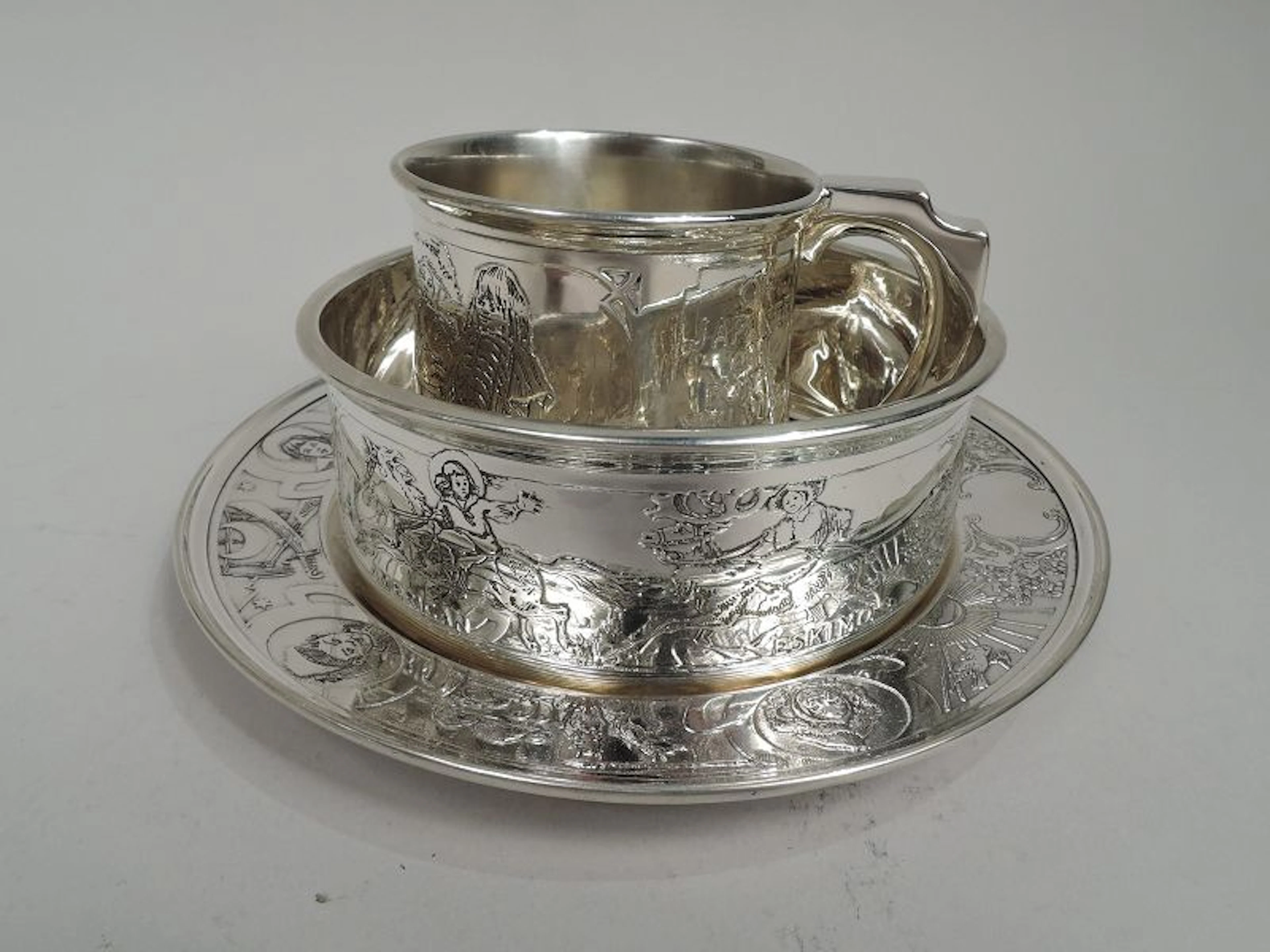 Kerr Sterling Silver Baby Set Rich in Turn-of-the-Century Assumptions