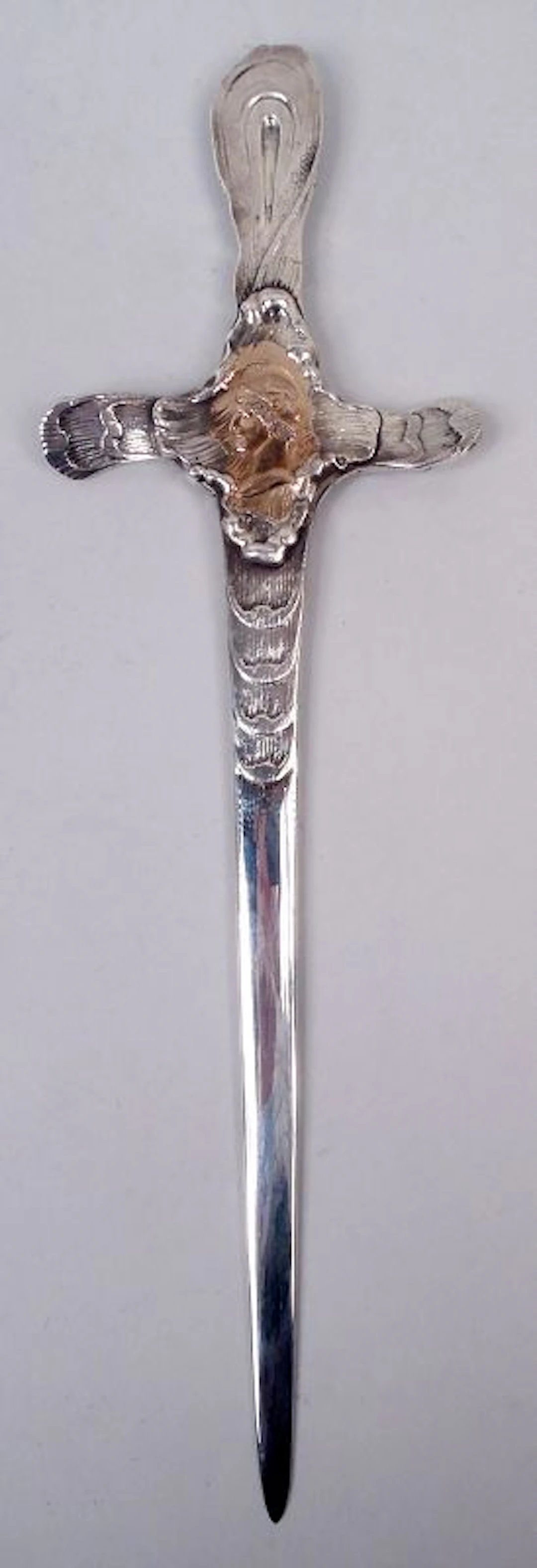 Shiebler Sterling Silver Letter Opener in Medallion-Inspired Homeric