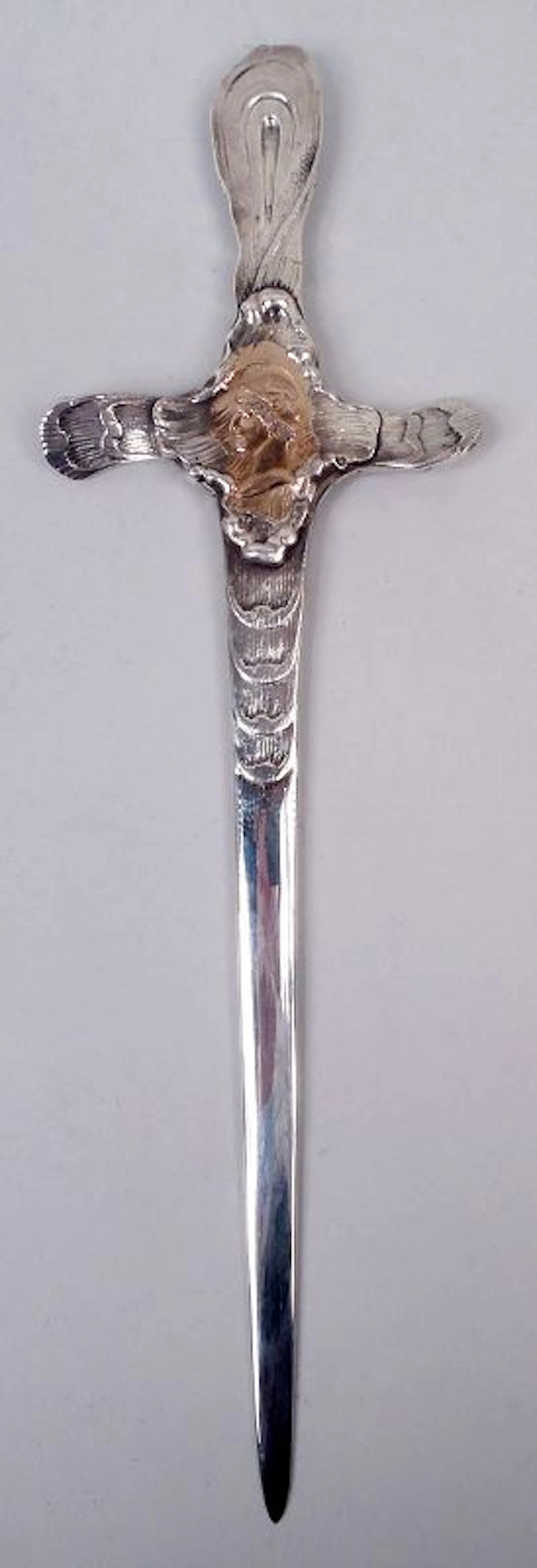 Shiebler Sterling Silver Letter Opener in Medallion-Inspired Homeric