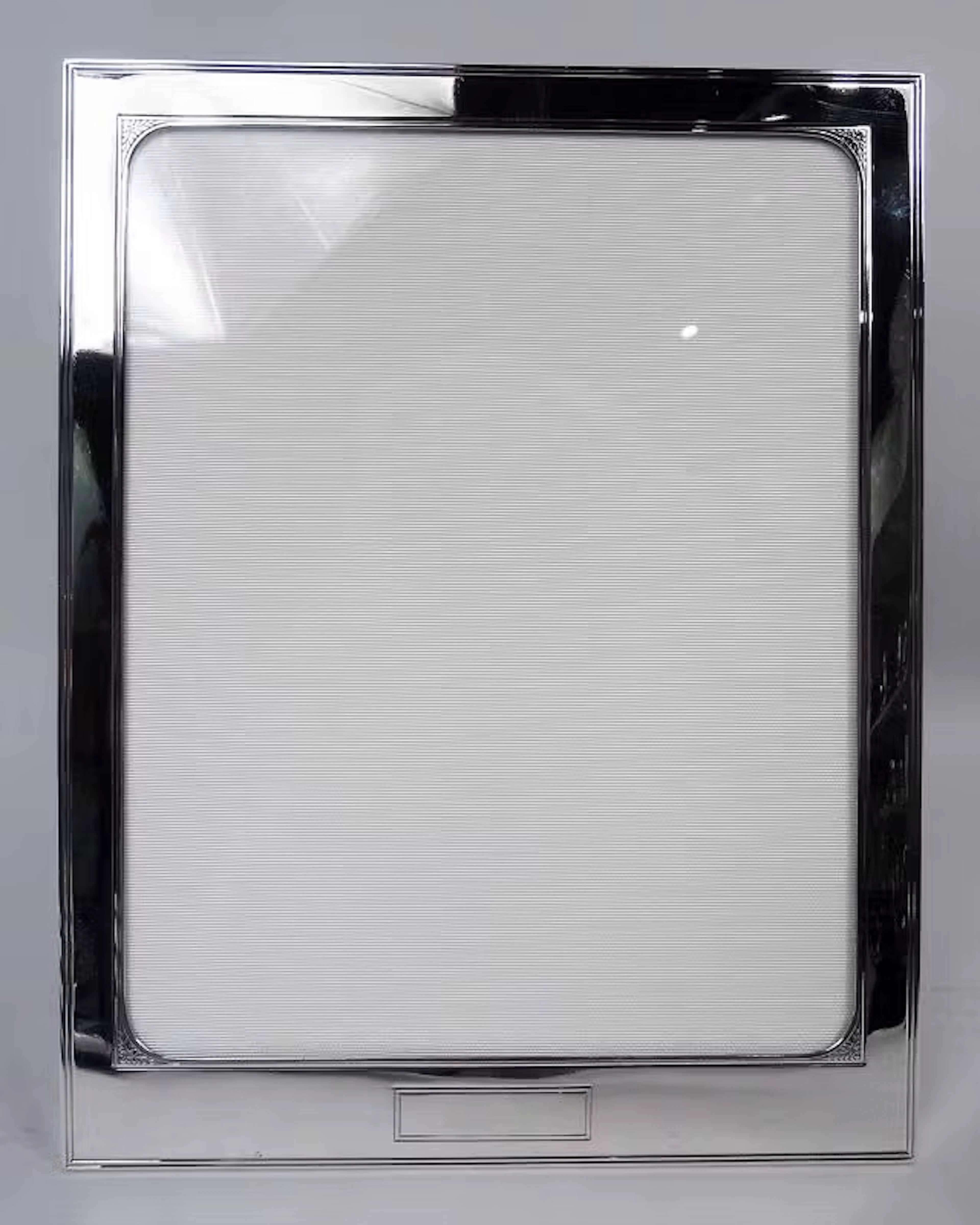 Antique American Edwardian Classical Sterling Silver Picture Frame