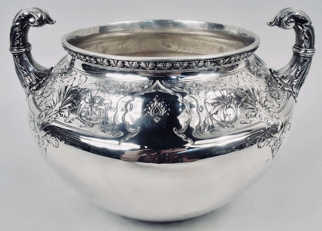 Cartier American Edwardian Classical Sterling Silver Amphora Bowl