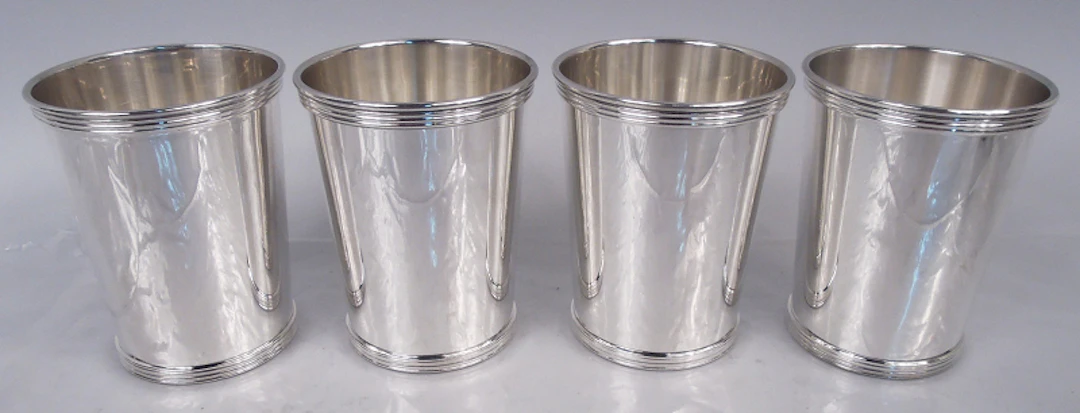 Set of 4 International Traditional Sterling Silver Mint Juleps