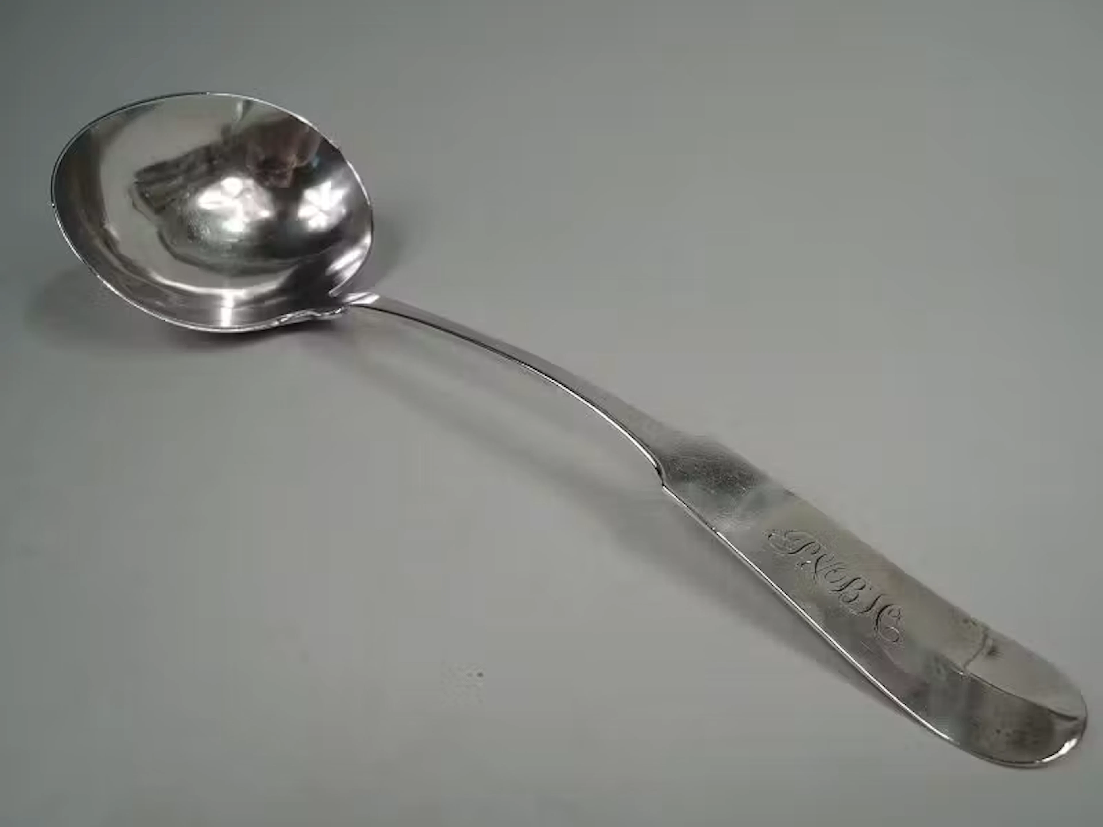 Antique Baltimore Federal Classical Silver Ladle by Gould & Ward