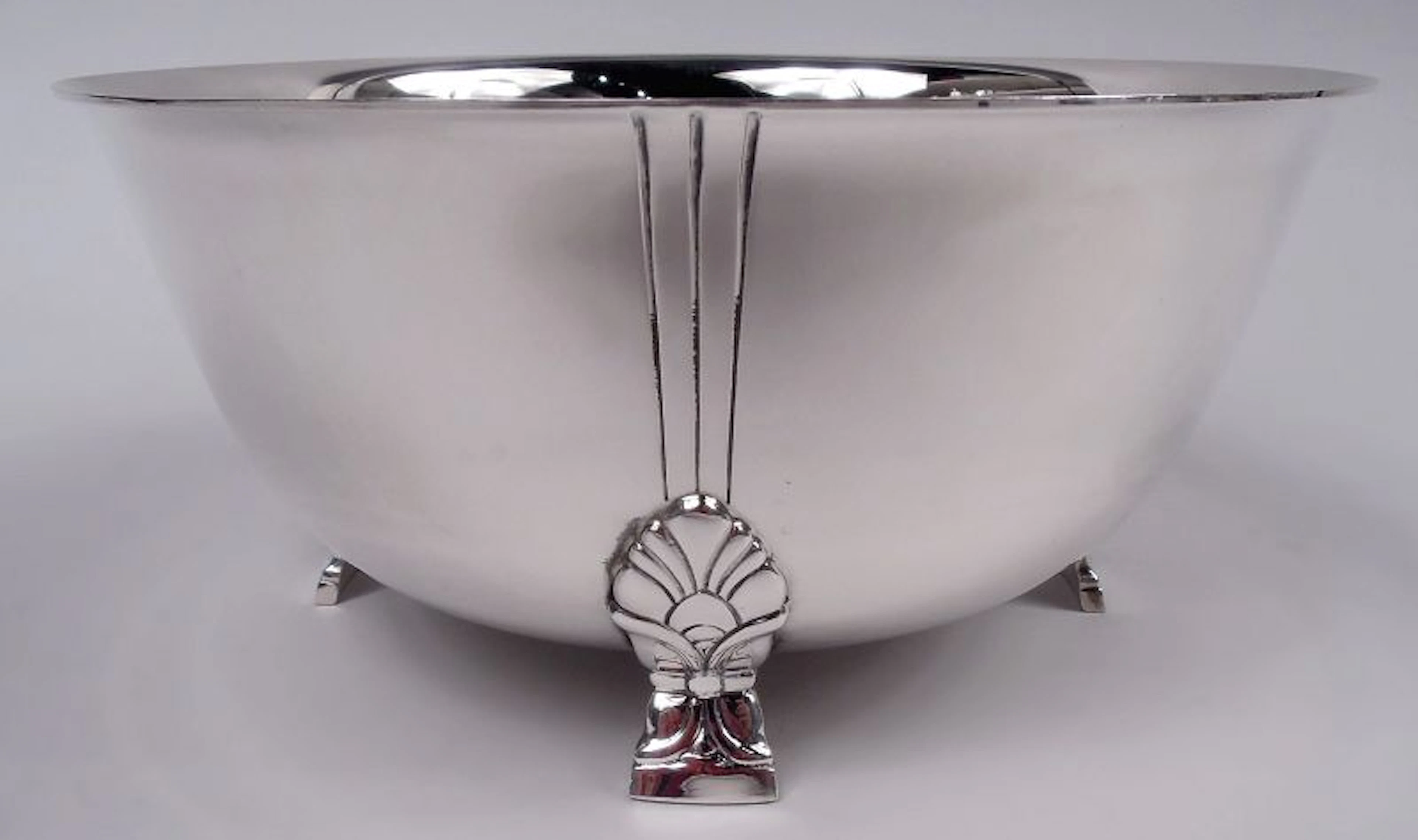 Tiffany Midcentury Modern Bowl in Classic Palmette Pattern