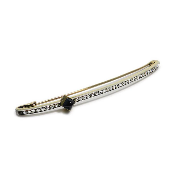 Antike Saphir Diamant Schmucknadel, Wien um 1910