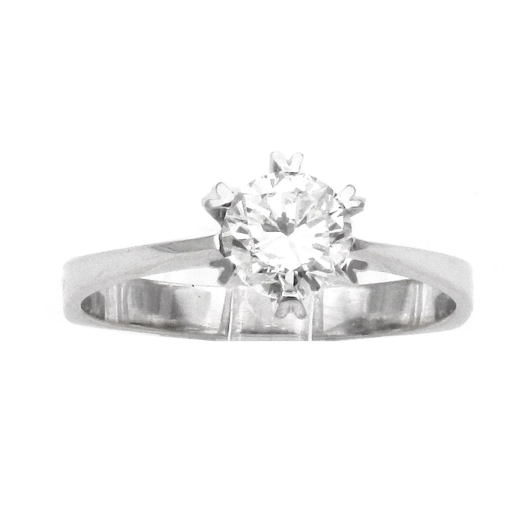 Diamant Solitär Ring mit 1.1 Karat Brillant (Natürlich) – Einkaräter
