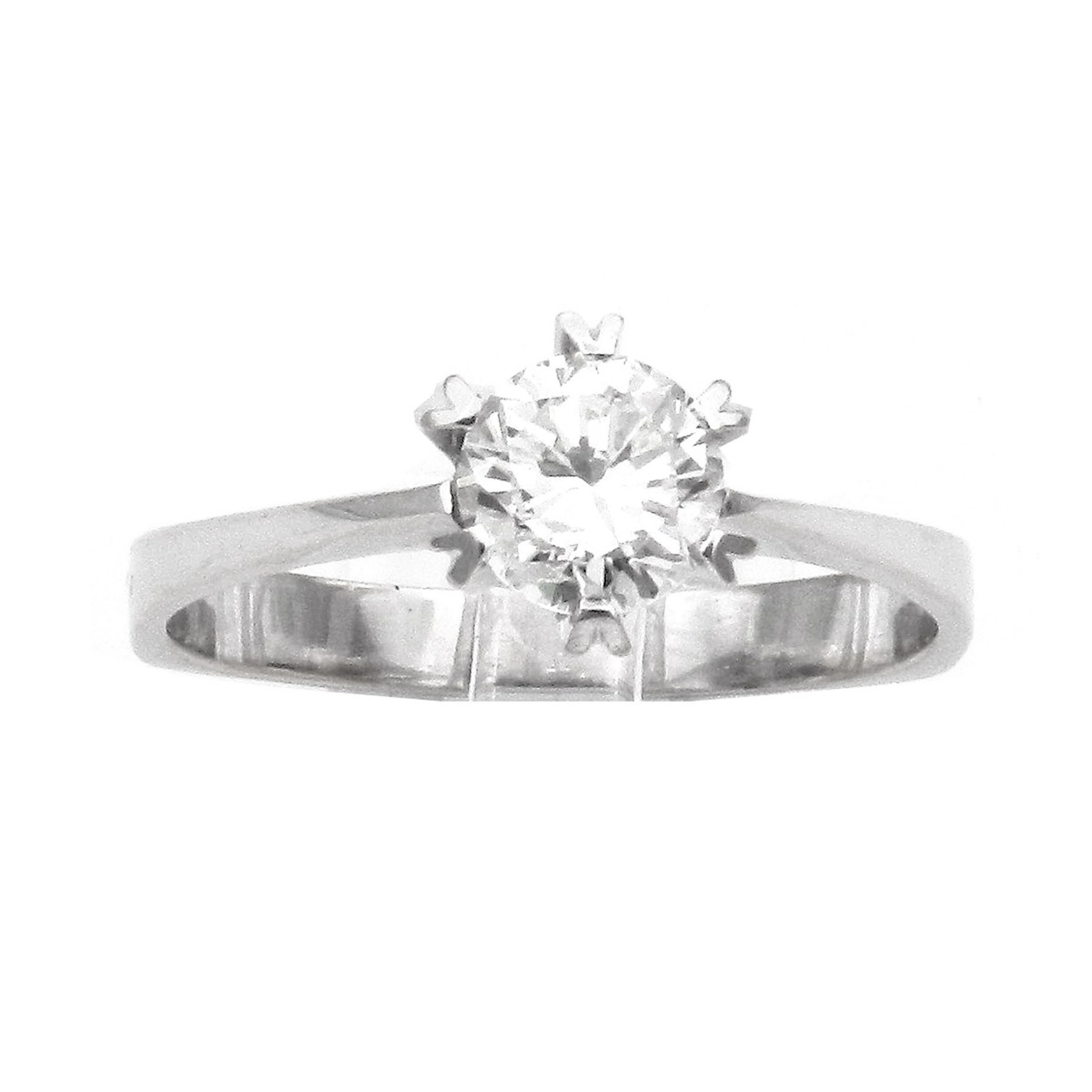 Diamant Solitär Ring mit 1.1 Karat Brillant (Natürlich) – Einkaräter