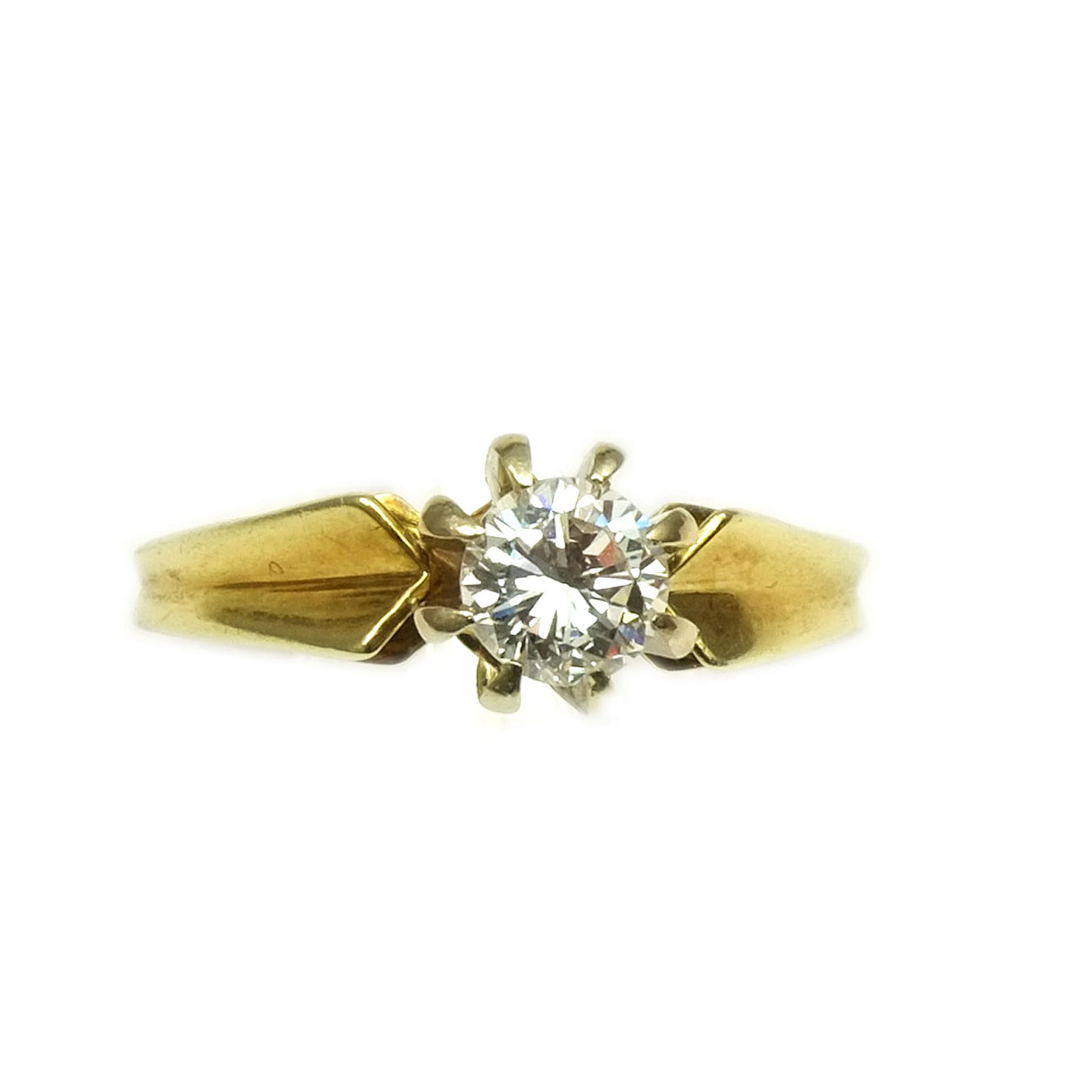 Diamant Solitär Ring mit 0.75 ct Brillant (Natürlich) – Vintage Verlobungsring