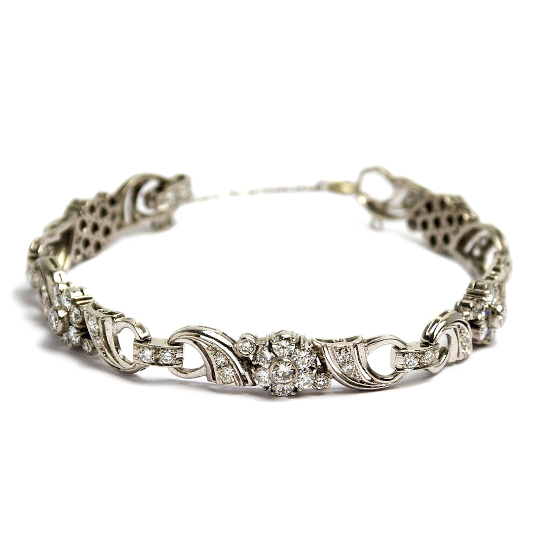 Diamant Armband mit 4,5 ct Brillanten in Weißgold