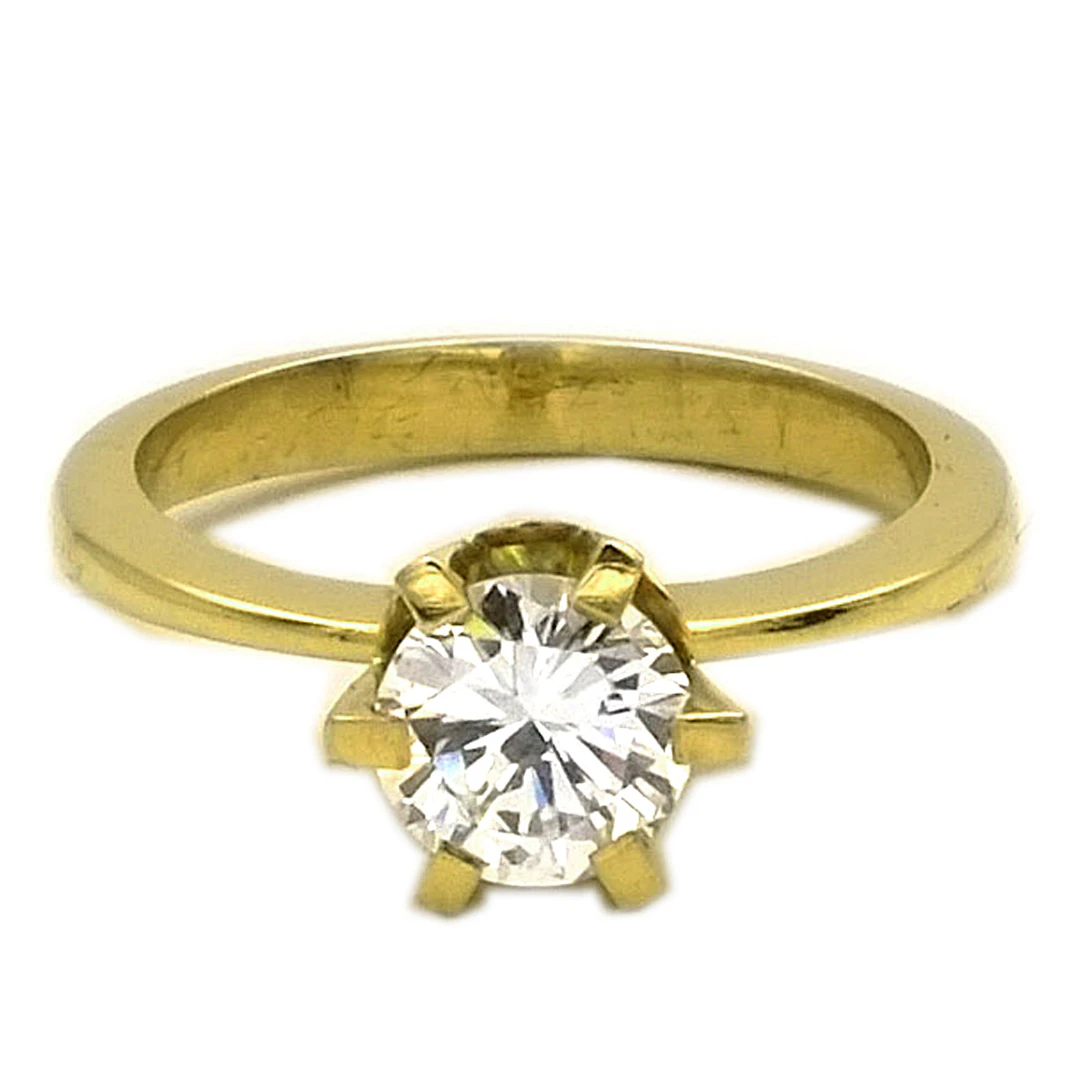 Diamant Solitär Ring mit 1.2 Karat Brillant (Natürlich) – Einkaräter
