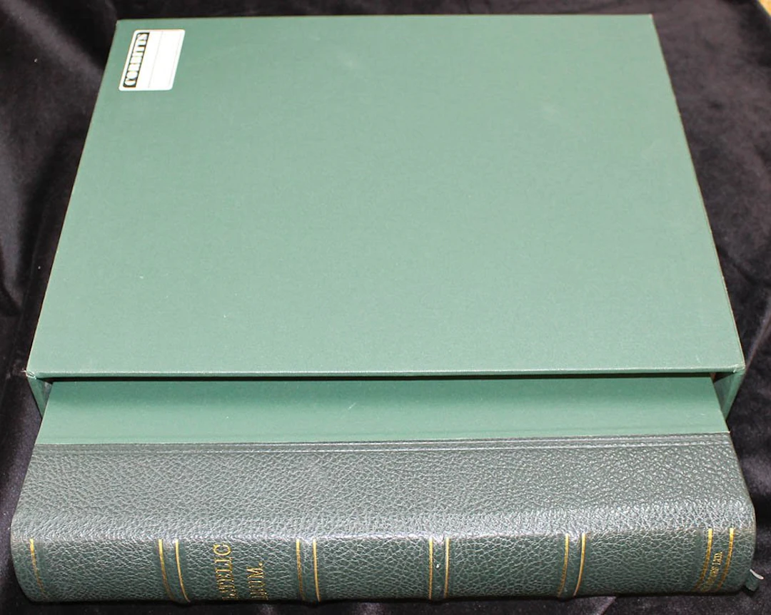PHILATELIC ALBUM (large green album with slip case)