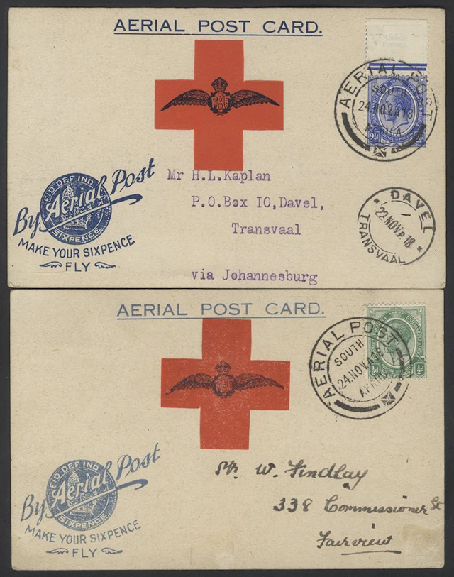 SOUTHERN AFRICA 1918 After the success of the demonstration flights in the Cape