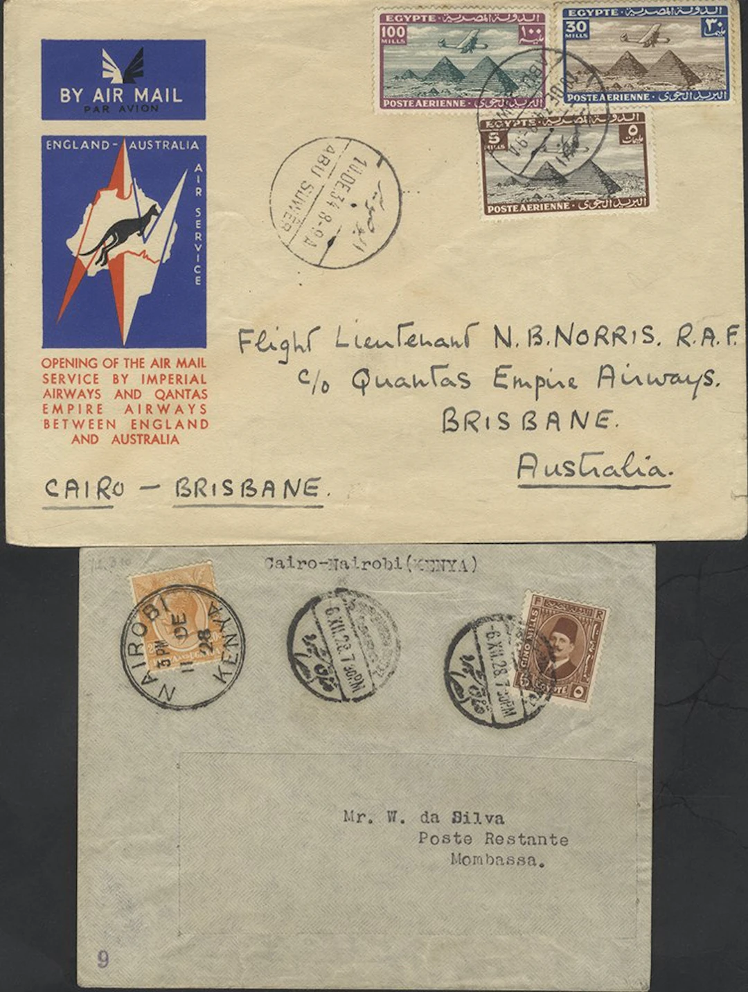 EGYPT cover flown by Lord John E