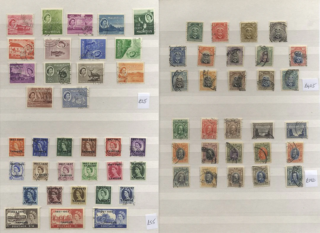 BRITISH COMMONWEALTH KEVII-QEII good to FU ranges on...