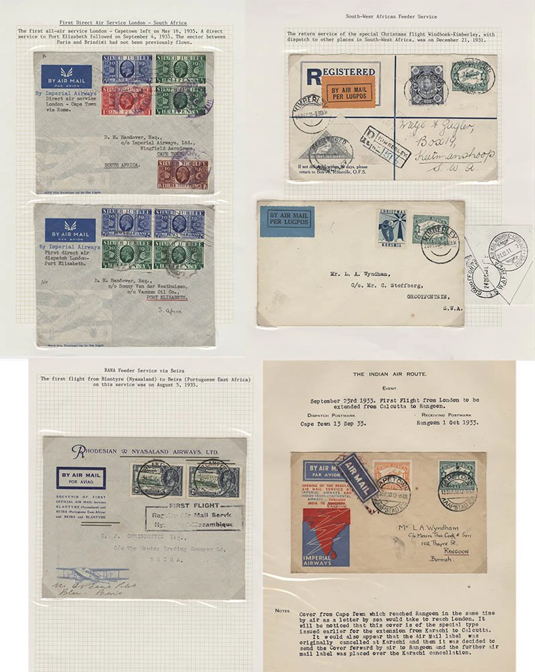 SOUTHERN AFRICA 1920's-50's balance of a well written up...