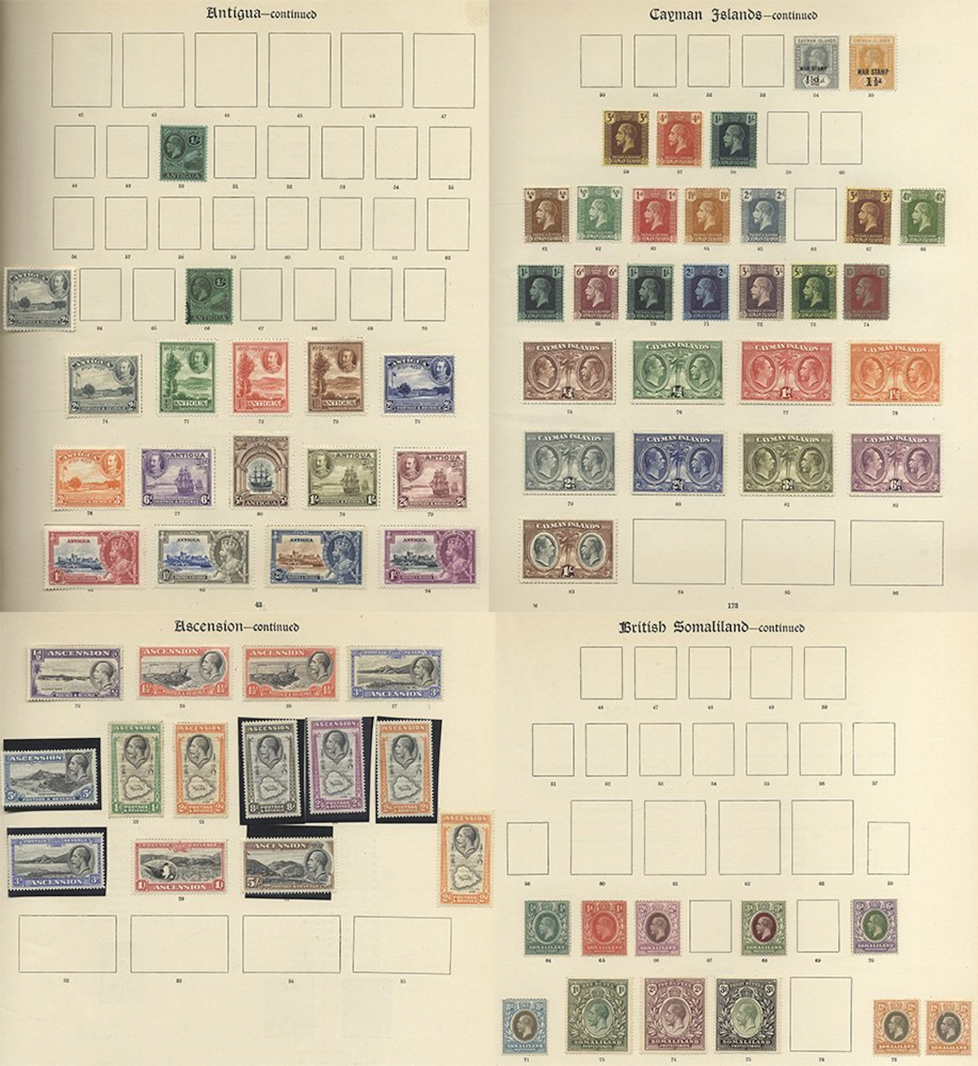BRITISH EMPIRE M collection to 1936 housed in two New Imperial albums
