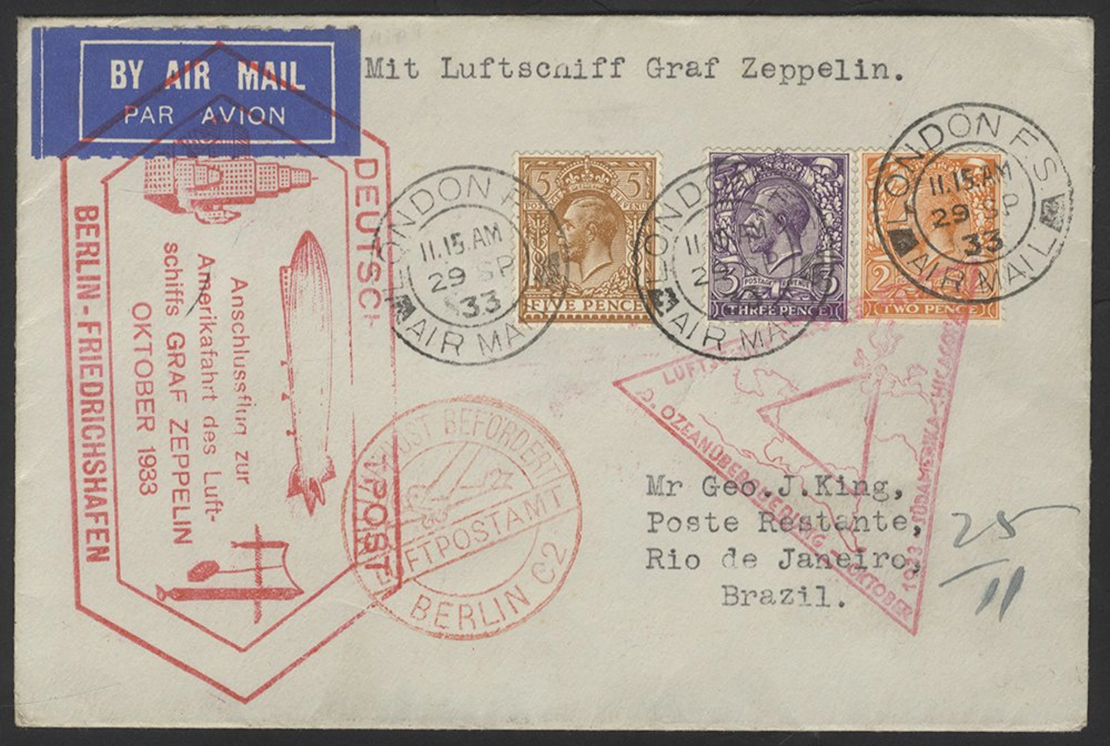 GREAT BRITAIN 1933 2d