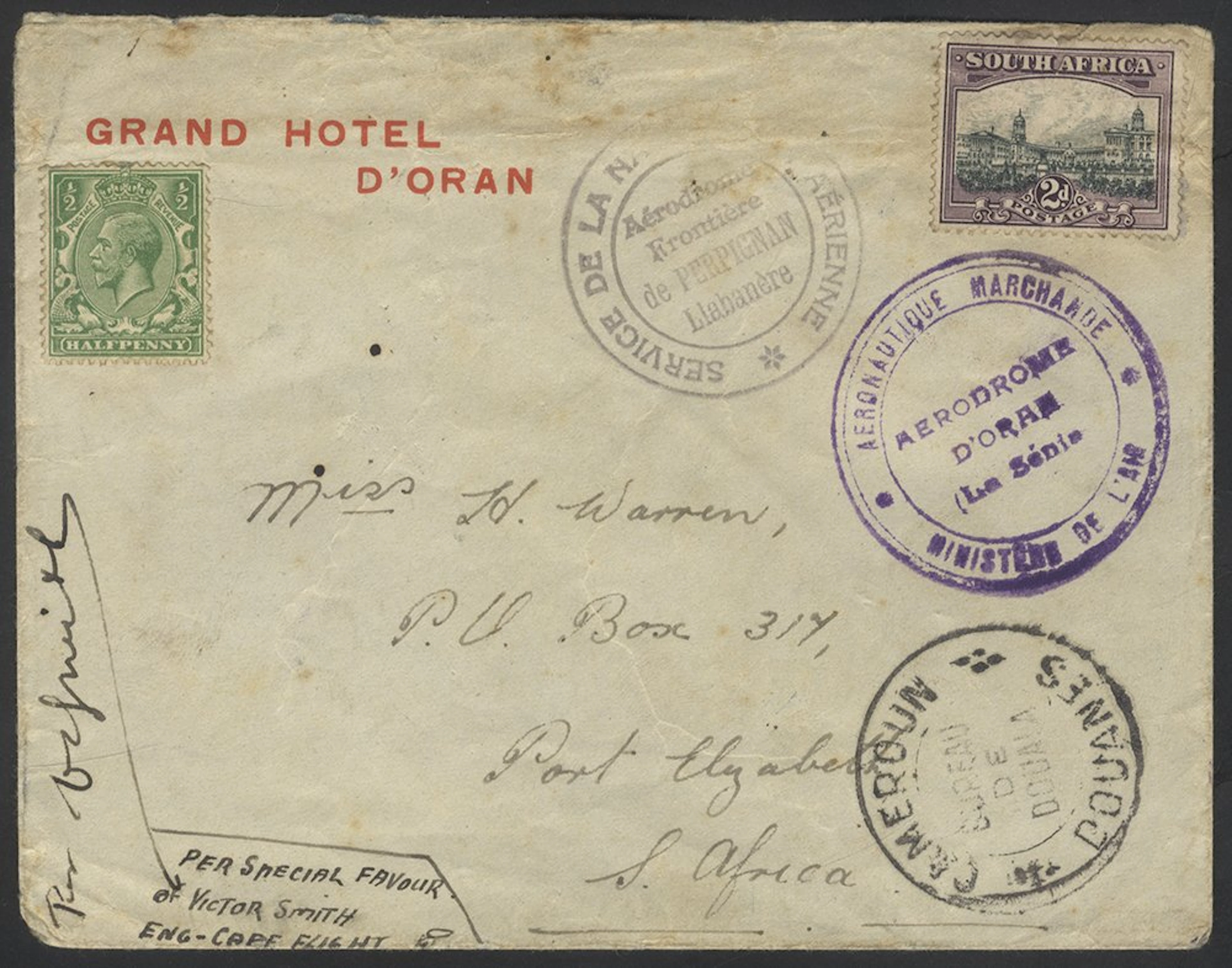 SOUTHERN AFRICA 9th March 1933 Victor Smith