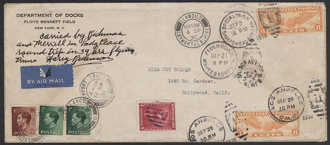 USA 1936 (Sept 2) Merrill and Richman New York to London...