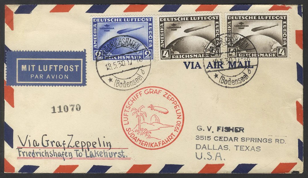 GERMANY 1930 South America Flight (18.5.30) cover bearing...