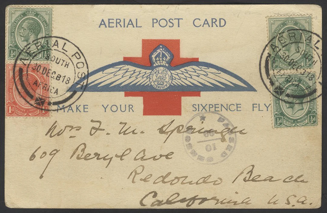 SOUTHERN AFRICA 'Make Your Sixpence Fly' postcards