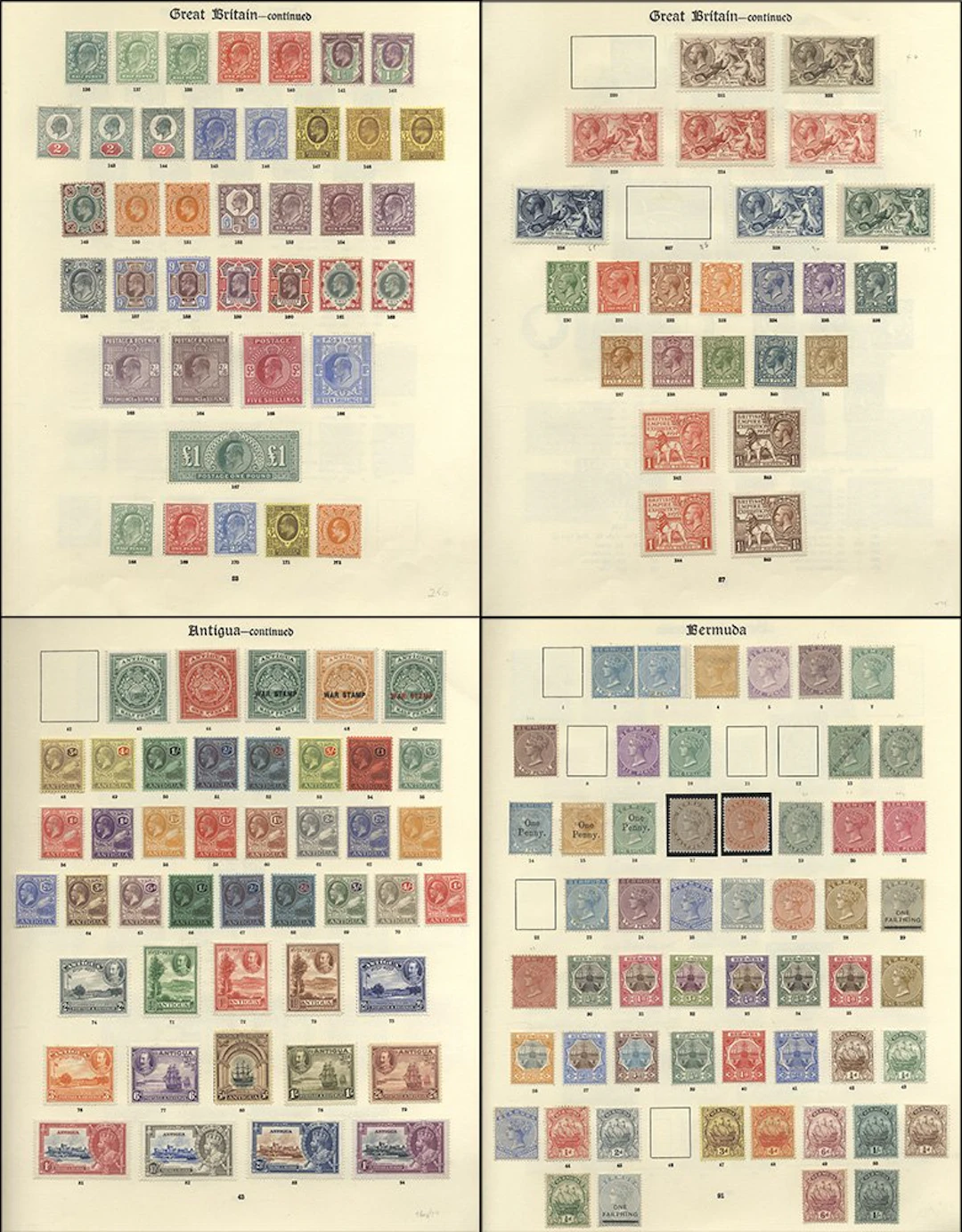 BRITISH EMPIRE 1840-1936 M collection in a fine pair of Imperial printed albums