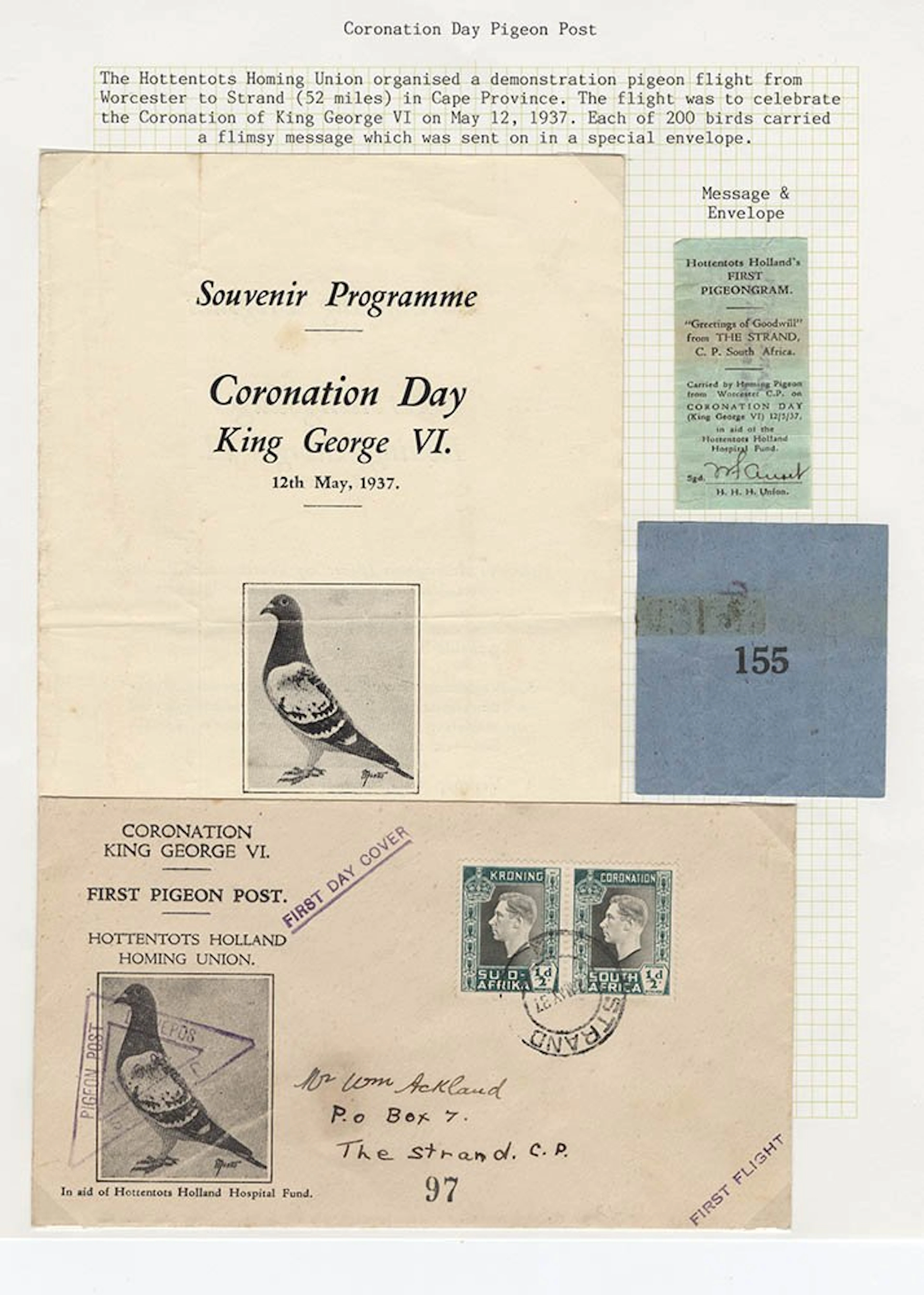 SOUTHERN AFRICA 12th May 1937 - Coronation Day - the...