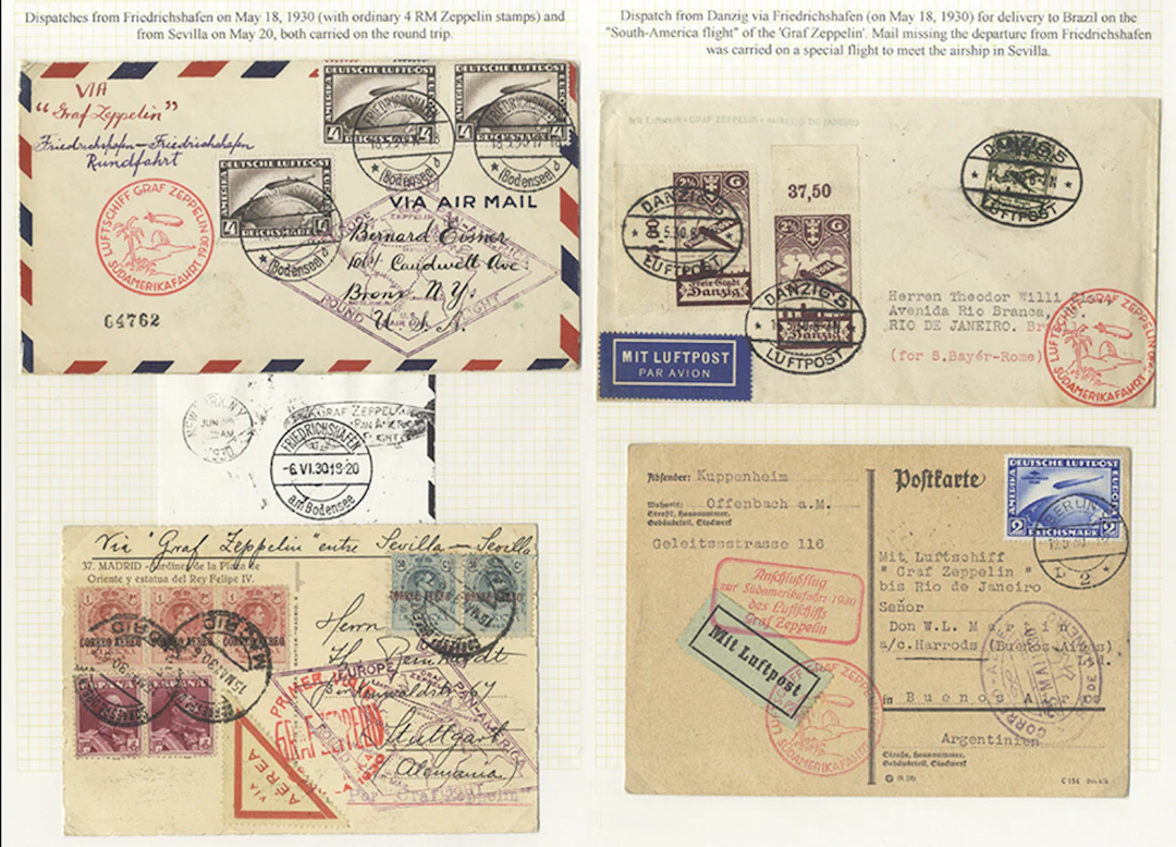 GERMANY 1930 South America Flight (May 18) cover with 4m...