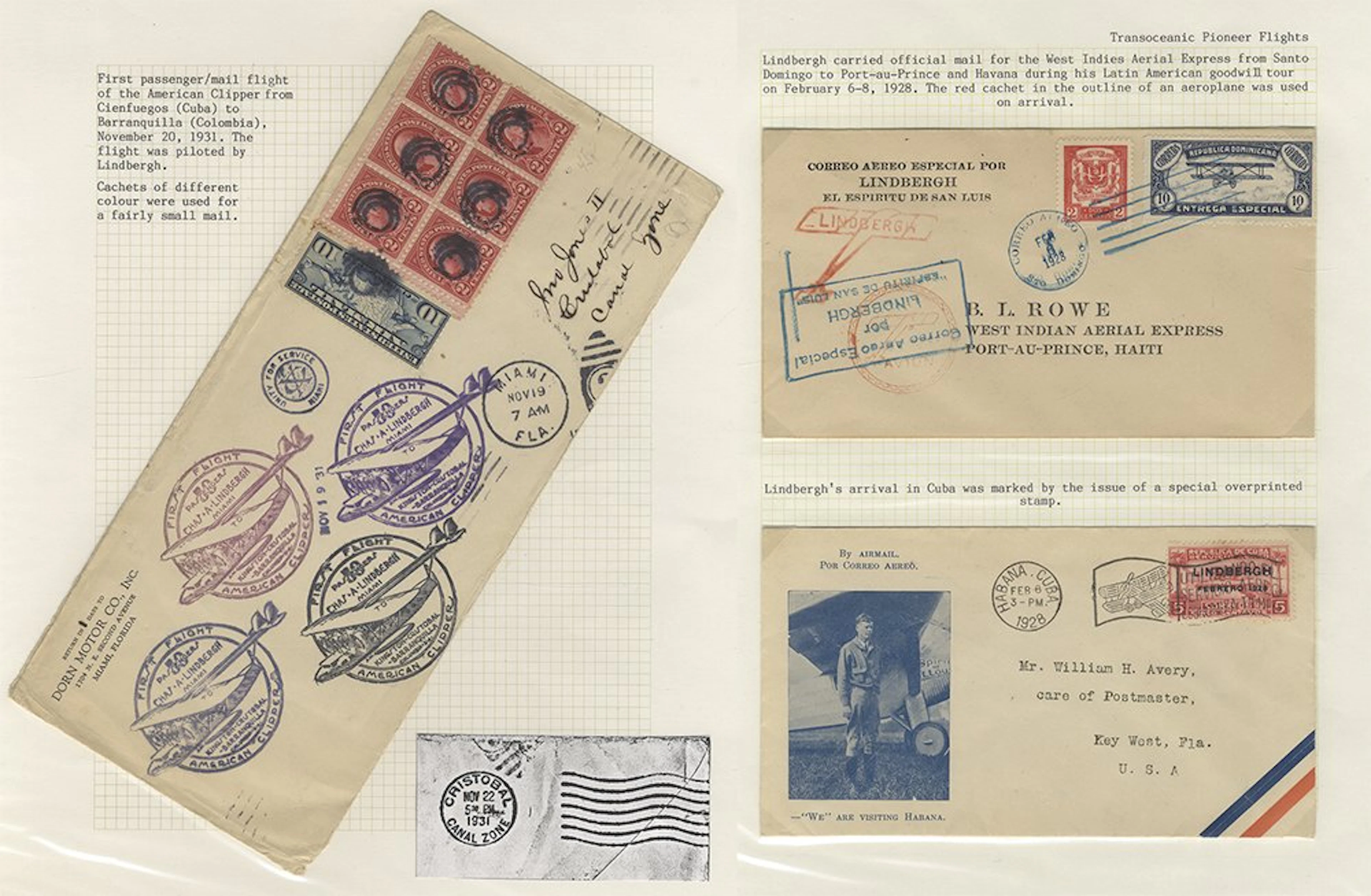 USA Charles Lindbergh collection of covers (36) with...