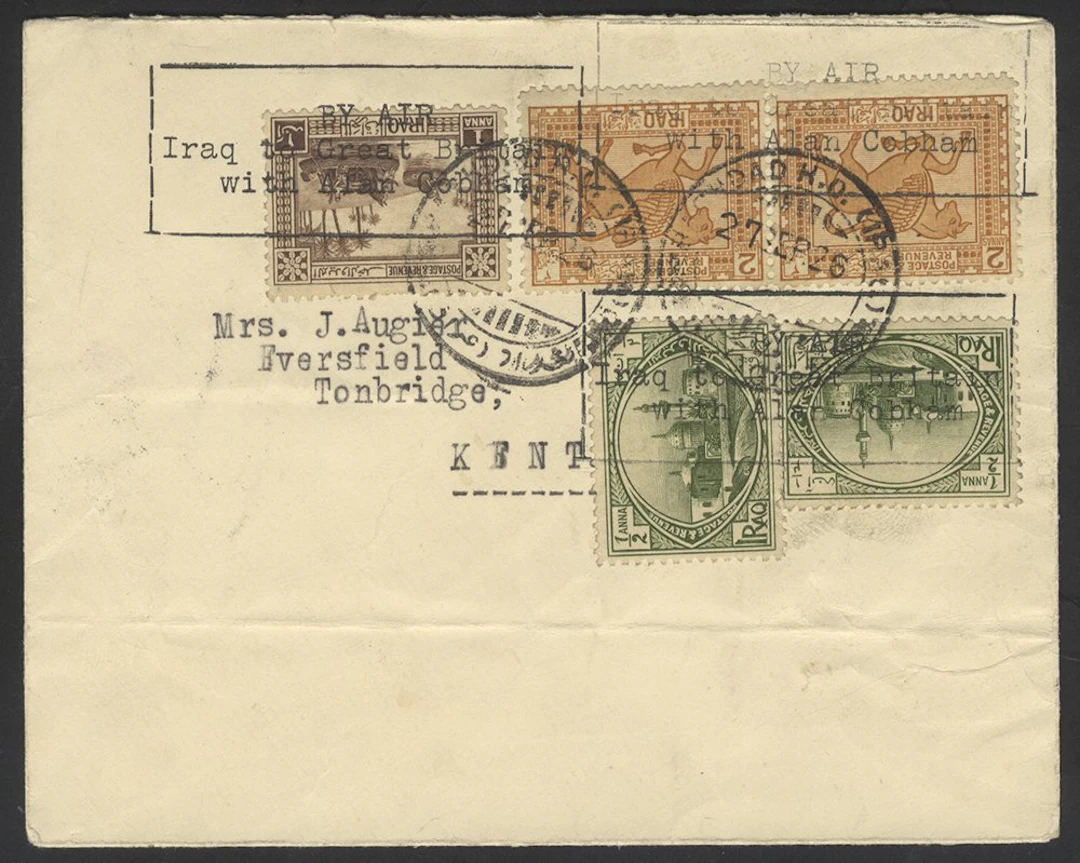 AUSTRALIA 1926 (27 Sep) Sir Alan Cobham cover from...