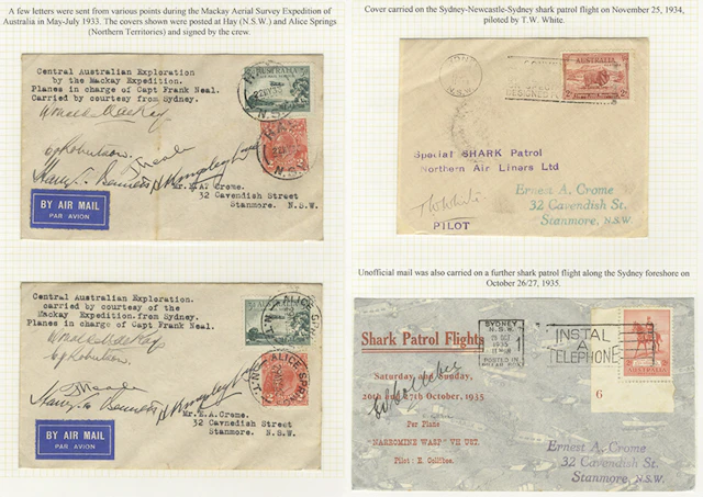 FLIGHT COVERS 1933-38 group (10) on leaves